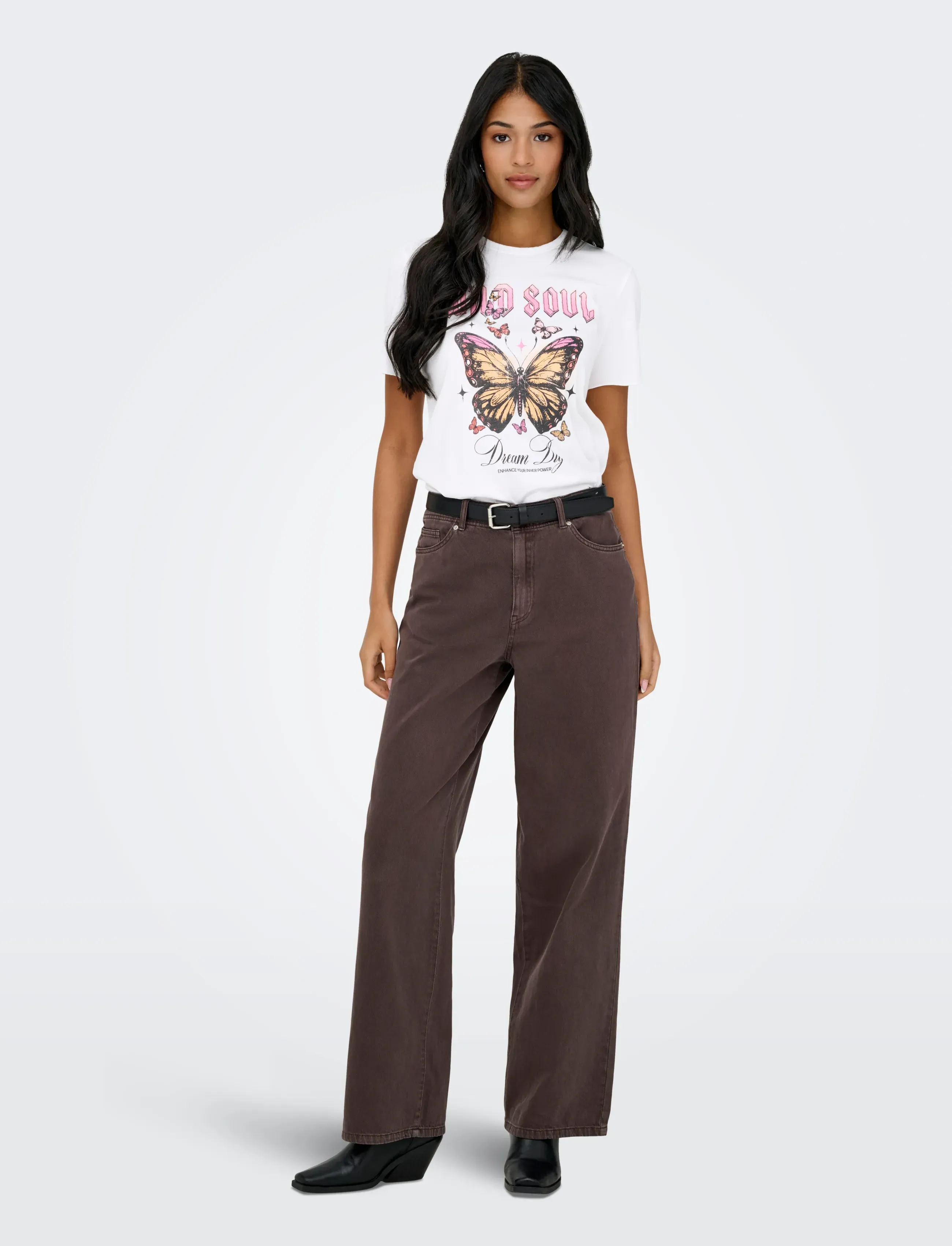 ONLY - ONLLUCY LIFE REG S/S PRINT TOP BOX CCJRS - t-shirts - cloud dancer - 4