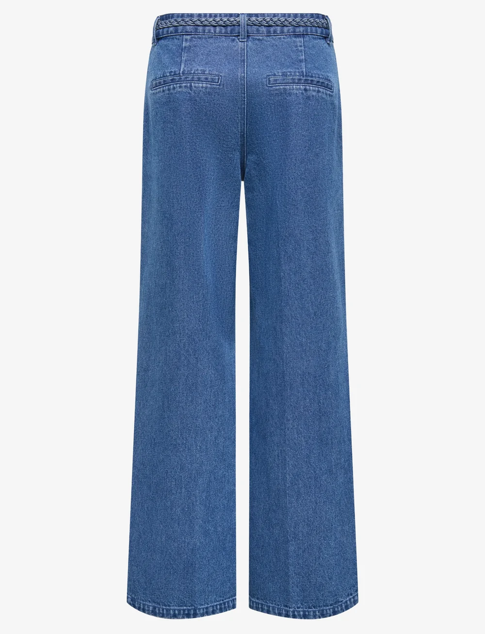 ONLY - ONLARLENE HW BRAID WIDE DNM YOR - brede jeans - medium blue denim - 1