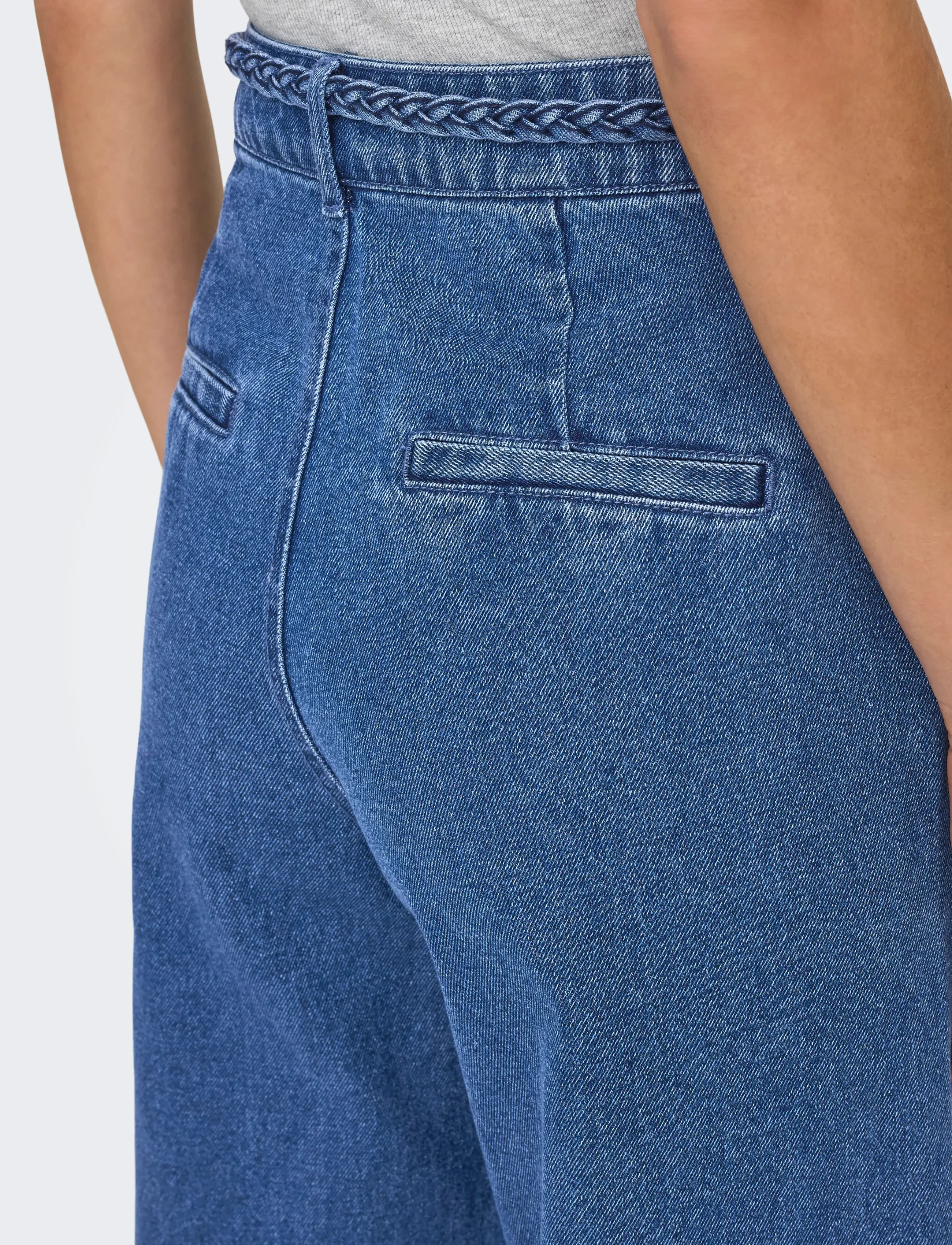 ONLY Onlarlene Hw Braid Wide Dnm Yor vida jeans dam – bild 6