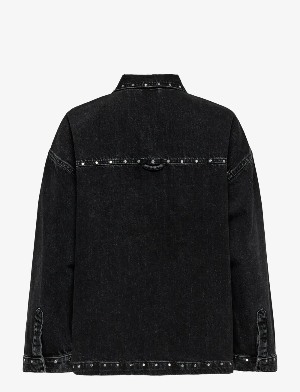 ONLY - ONLEMMIE L/S STUDDED DNM SHIRT AZG - teksasärgid - washed black - 1