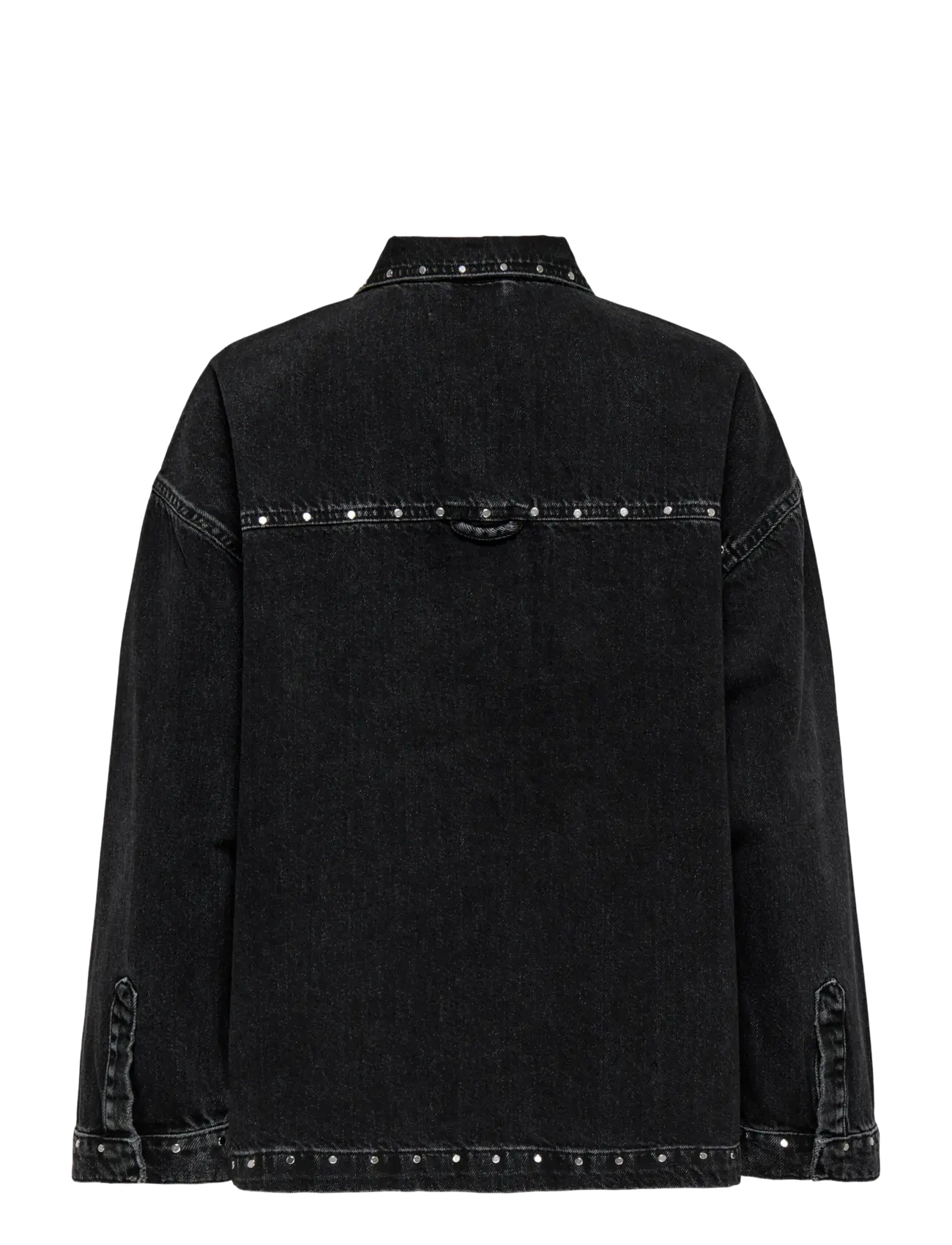 ONLY - ONLEMMIE L/S STUDDED DNM SHIRT AZG - washed black - 1