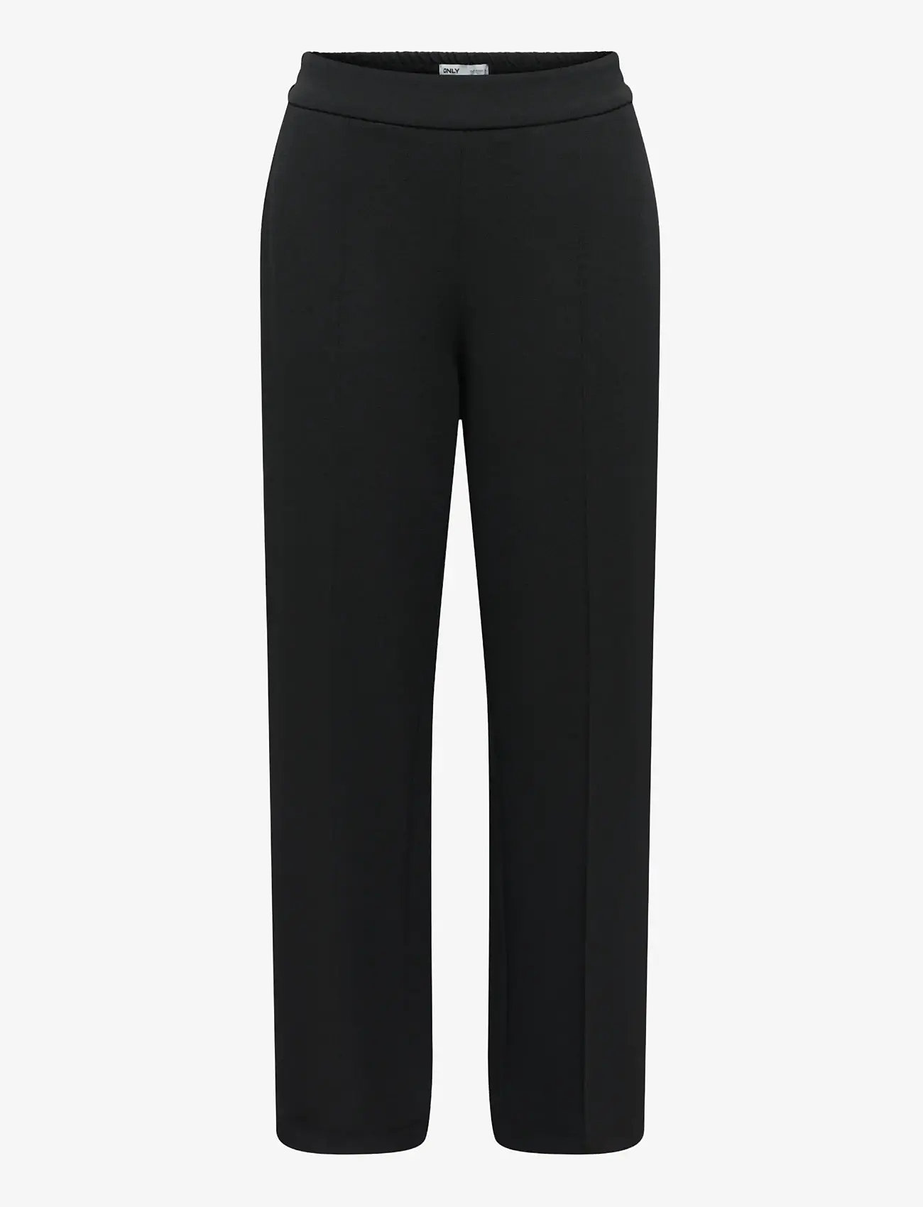 ONLY - ONLRENAL MW PULL-UP WIDE PANT TLR - bukser med brede ben - black - 0