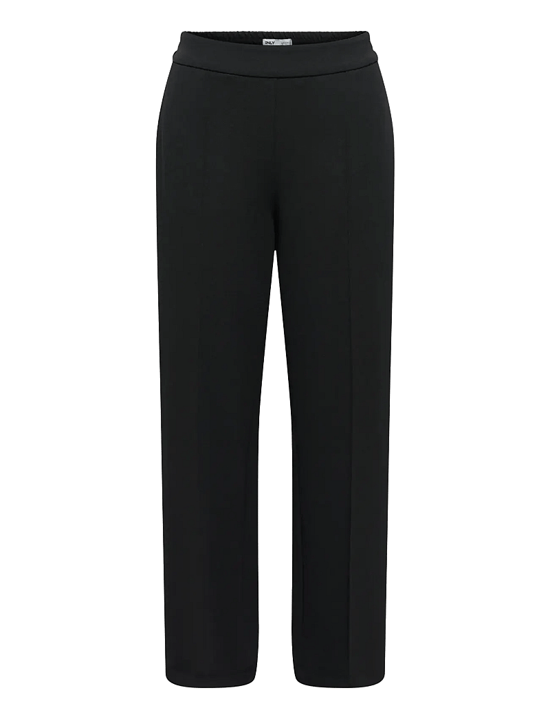 ONLY - ONLRENAL MW PULL-UP WIDE PANT TLR - bukser med brede ben - black - 0