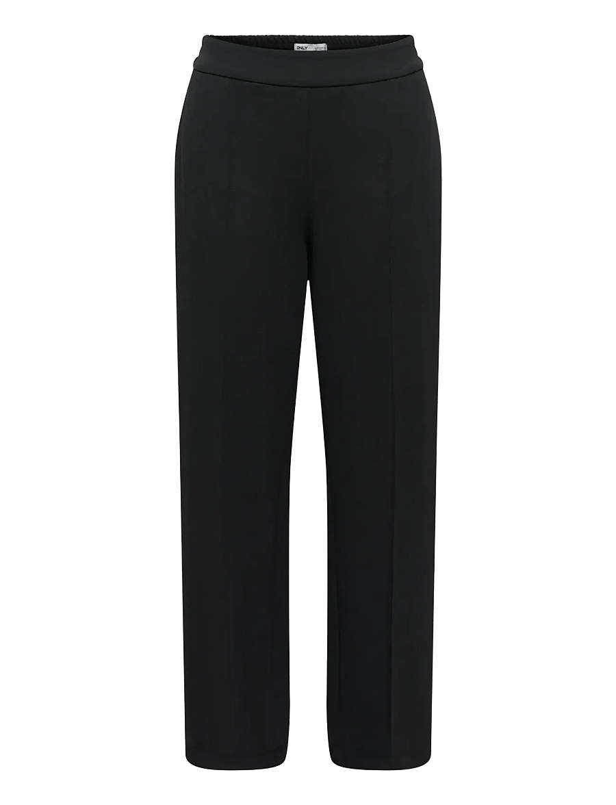 ONLY - ONLRENAL MW PULL-UP WIDE PANT TLR - hosen mit weitem bein - black - 0