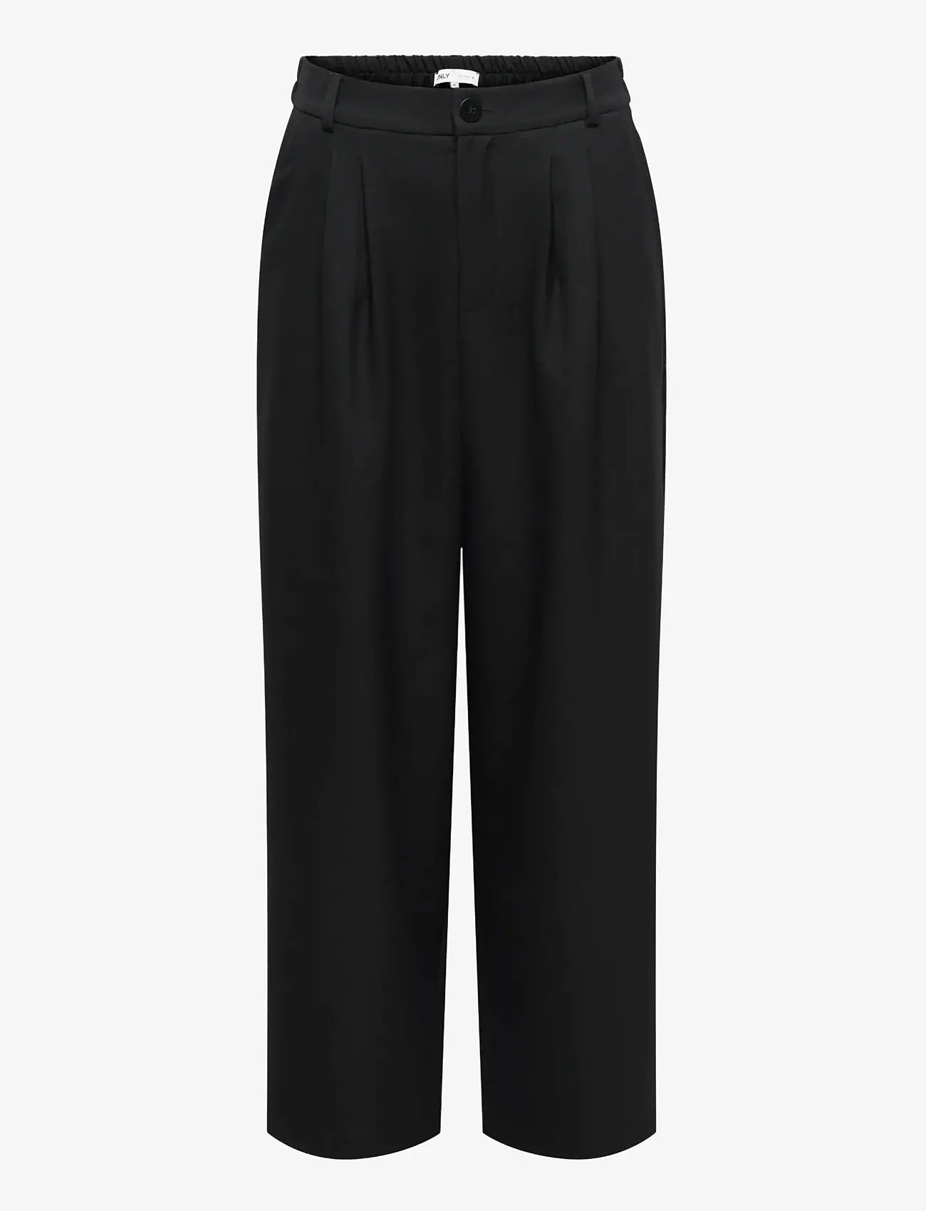 ONLY - ONLLANDO HW WIDE PLEAT PANT TLR - hosen mit weitem bein - black - 0