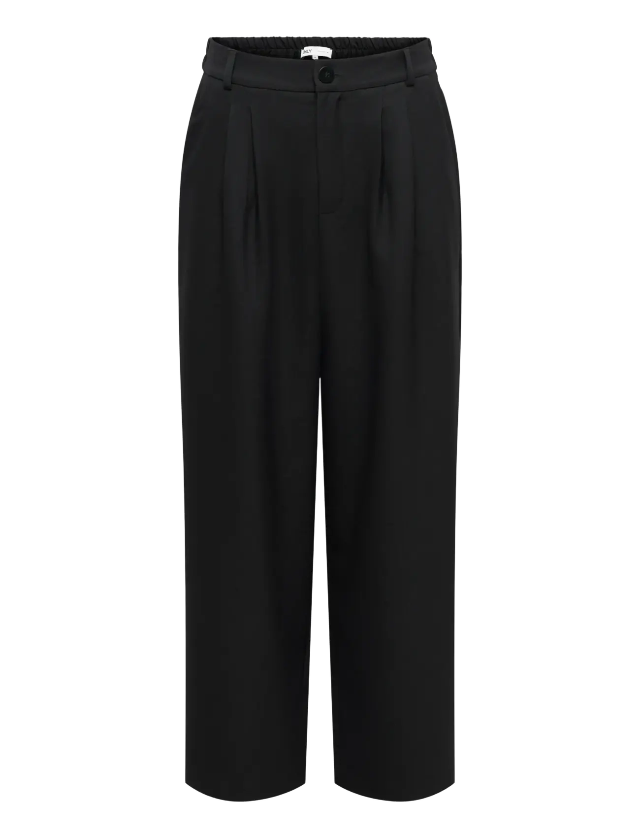 ONLY ONLLANDO HW WIDE PLEAT PANT TLR - Kleidung - BLACK / black