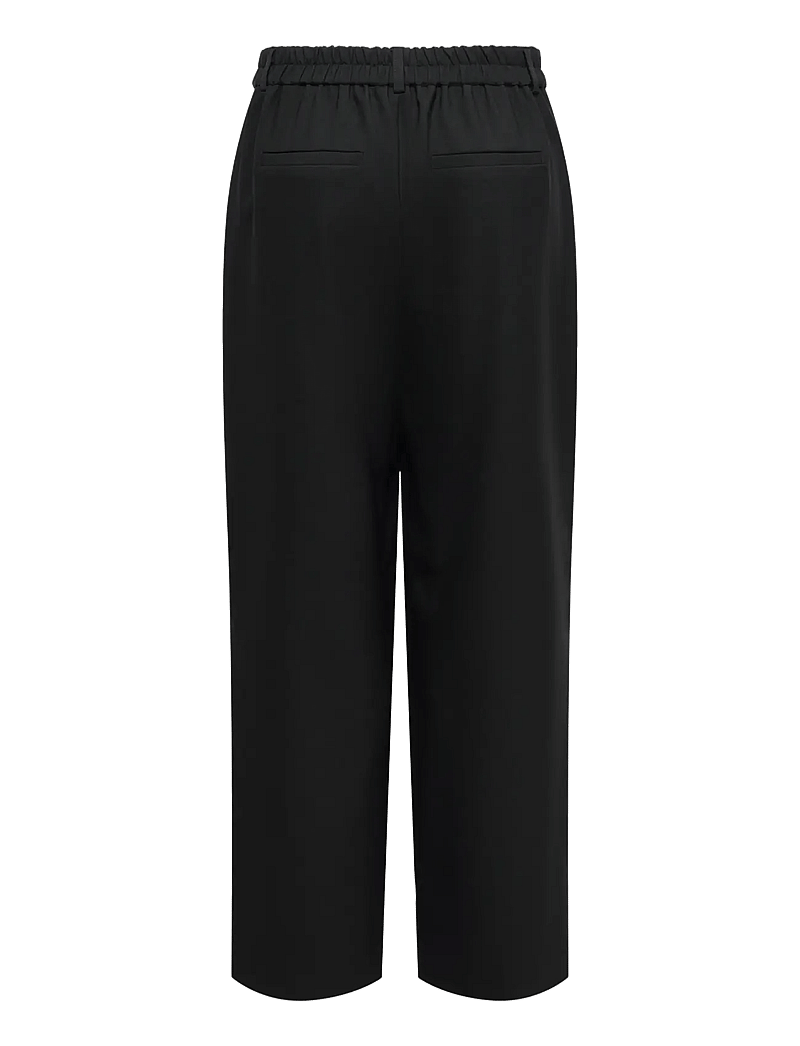 ONLY - ONLLANDO HW WIDE PLEAT PANT TLR - hosen mit weitem bein - black - 1