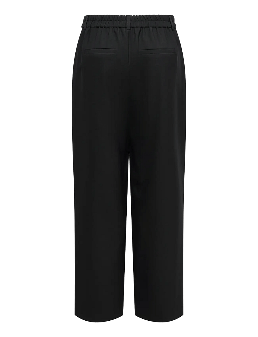 ONLY - ONLLANDO HW WIDE PLEAT PANT TLR - hosen mit weitem bein - black - 1