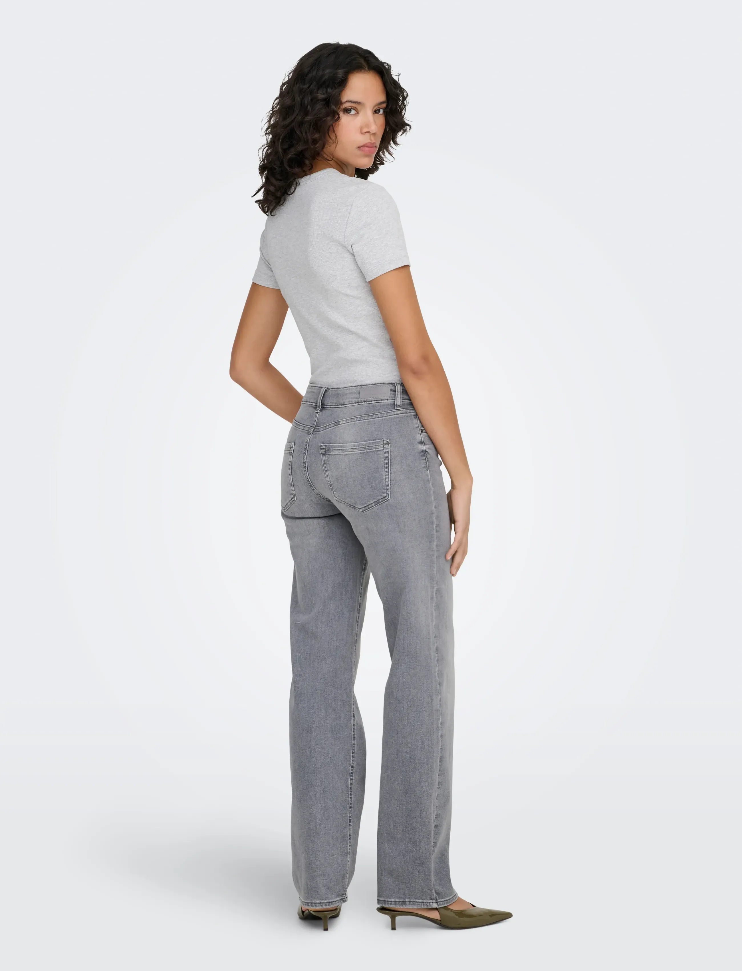ONLY - ONLBLUSH MID STRAIGHT DNM TAI0918 NOOS - raka jeans - medium grey denim - 3