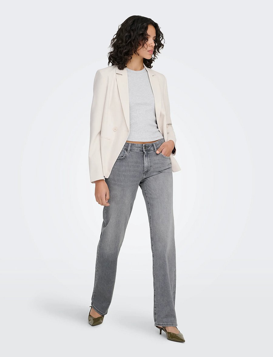 ONLY - ONLBLUSH MID STRAIGHT DNM TAI0918 NOOS - raka jeans - medium grey denim - 4