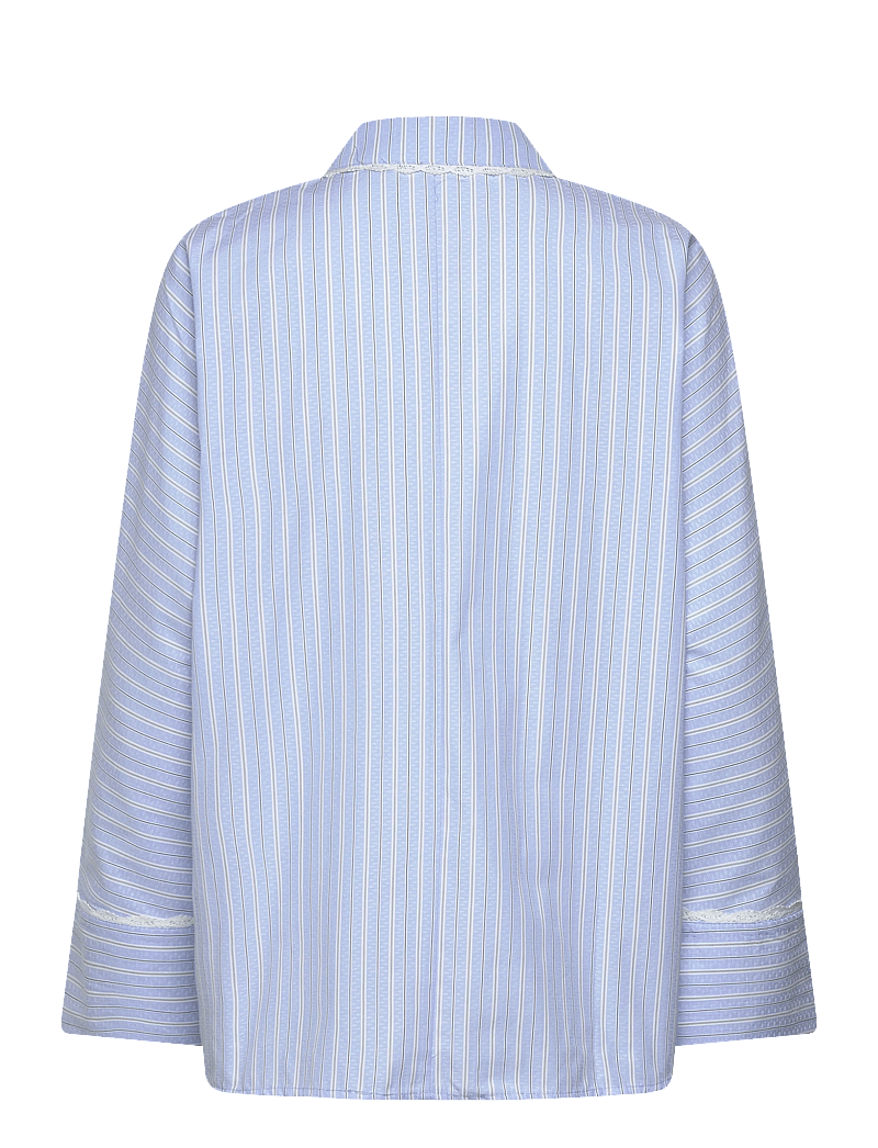 ONLY - ONLOSIRIS LS STRIPED LACE SHIRT WVN - langærmede skjorter - kentucky blue - 1