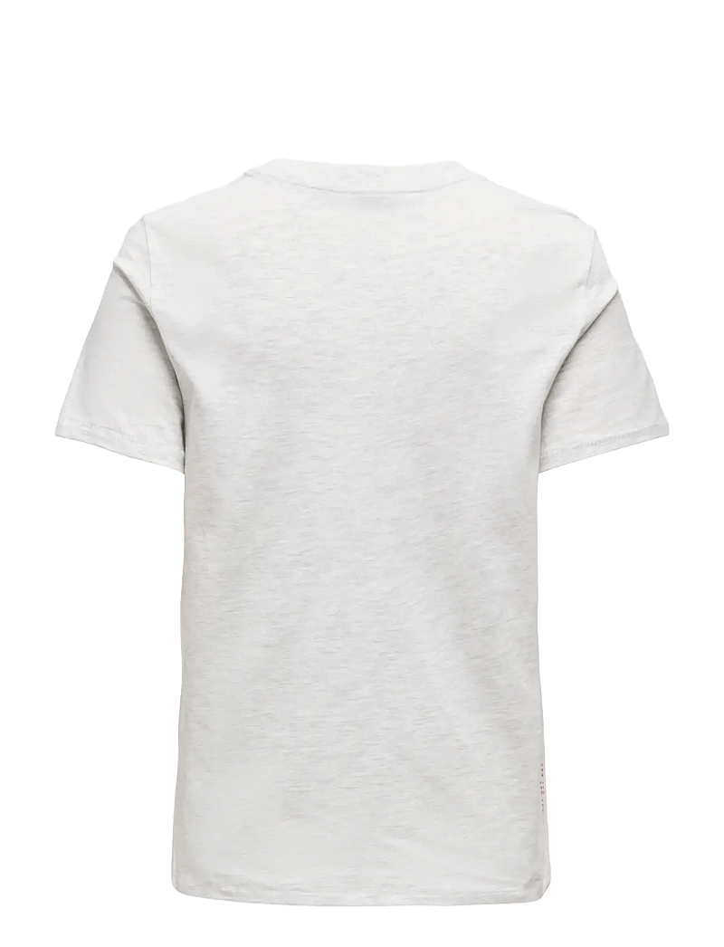 ONLY - ONLCELINA LIFE REG S/S TOP BOX CC JRS - t-shirts - light grey melange - 1