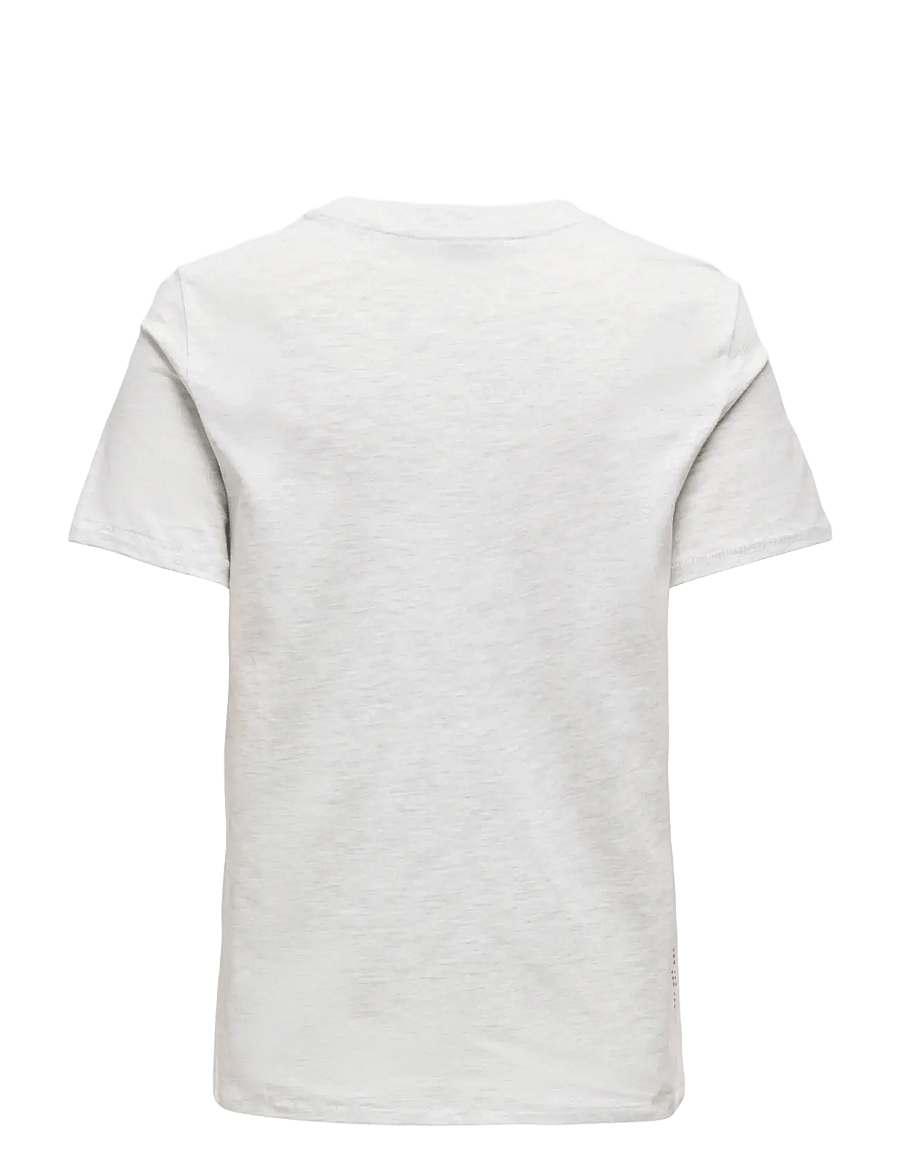 ONLY - ONLCELINA LIFE REG S/S TOP BOX CC JRS - t-shirts - light grey melange - 1