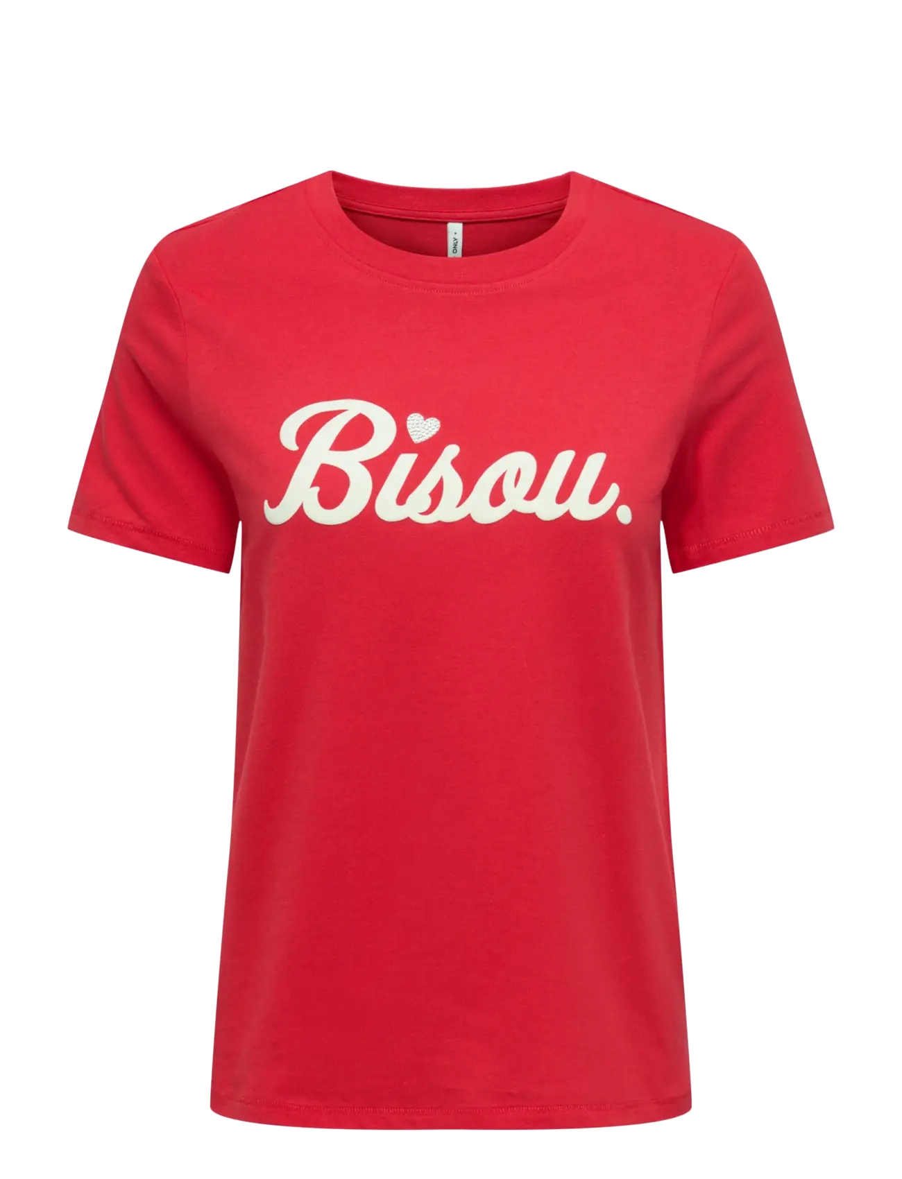 ONLY ONLCELINA LIFE REG S/S TOP BOX CC JRS - ONLY - TOMATO PUREE / red