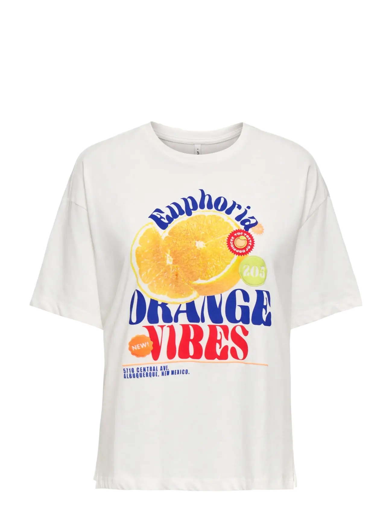 ONLY ONLBOLETTE S/S TOP BOX CC JRS - T-Shirts & Tops - CLOUD DANCER / cream