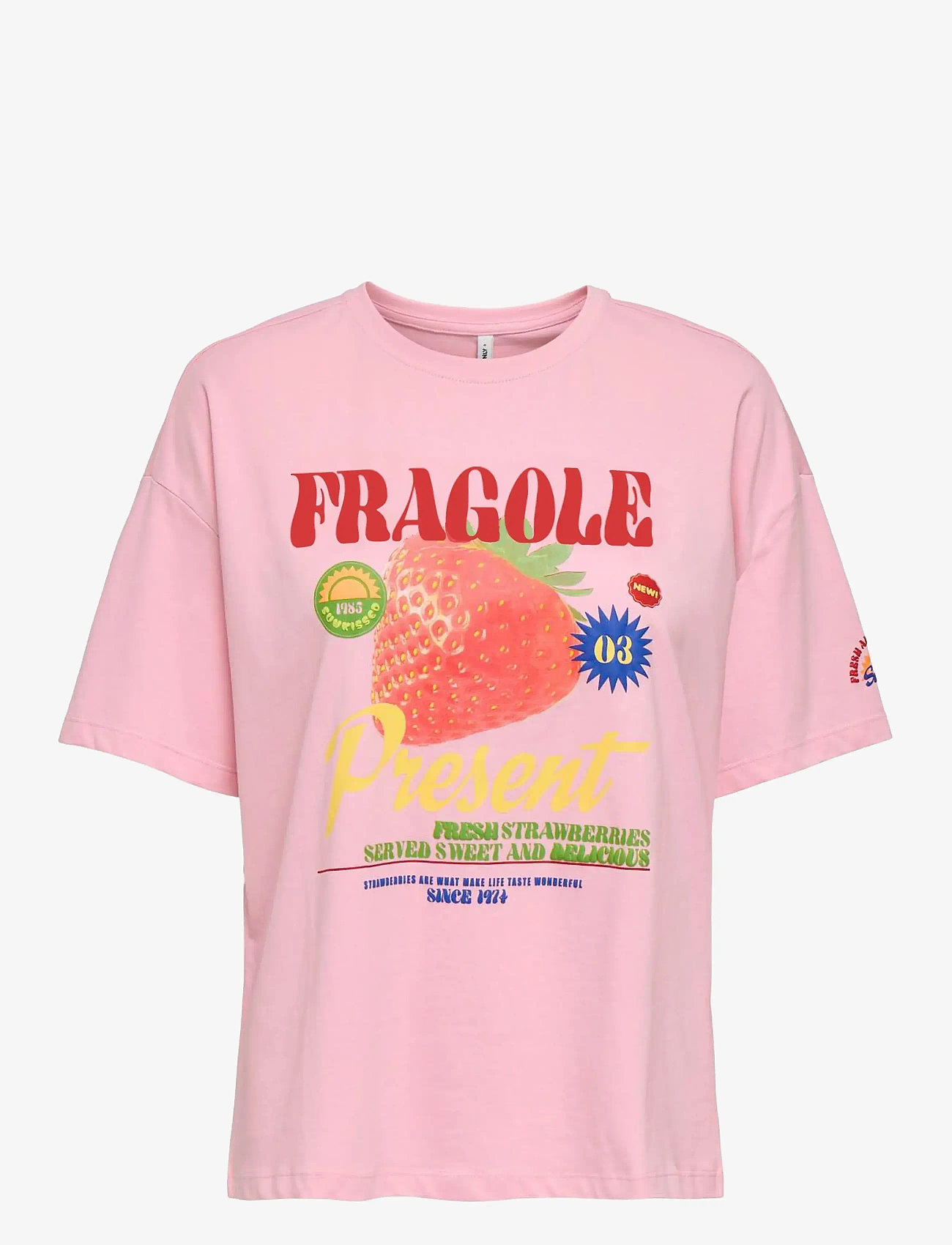 ONLY - ONLBOLETTE S/S TOP BOX CC JRS - t-shirts - romance rose - 1