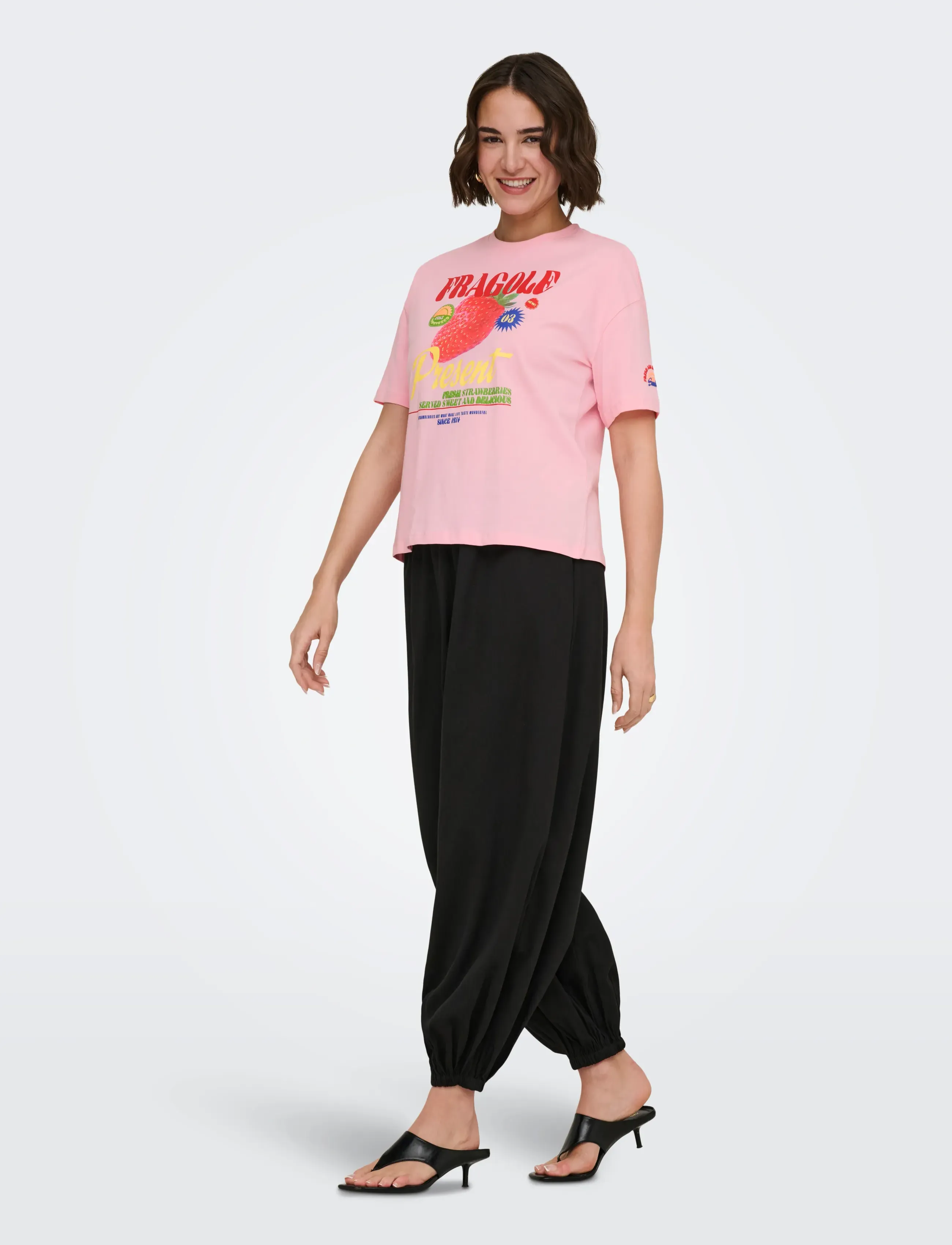 ONLY - ONLBOLETTE S/S TOP BOX CC JRS - laveste priser - romance rose - 4