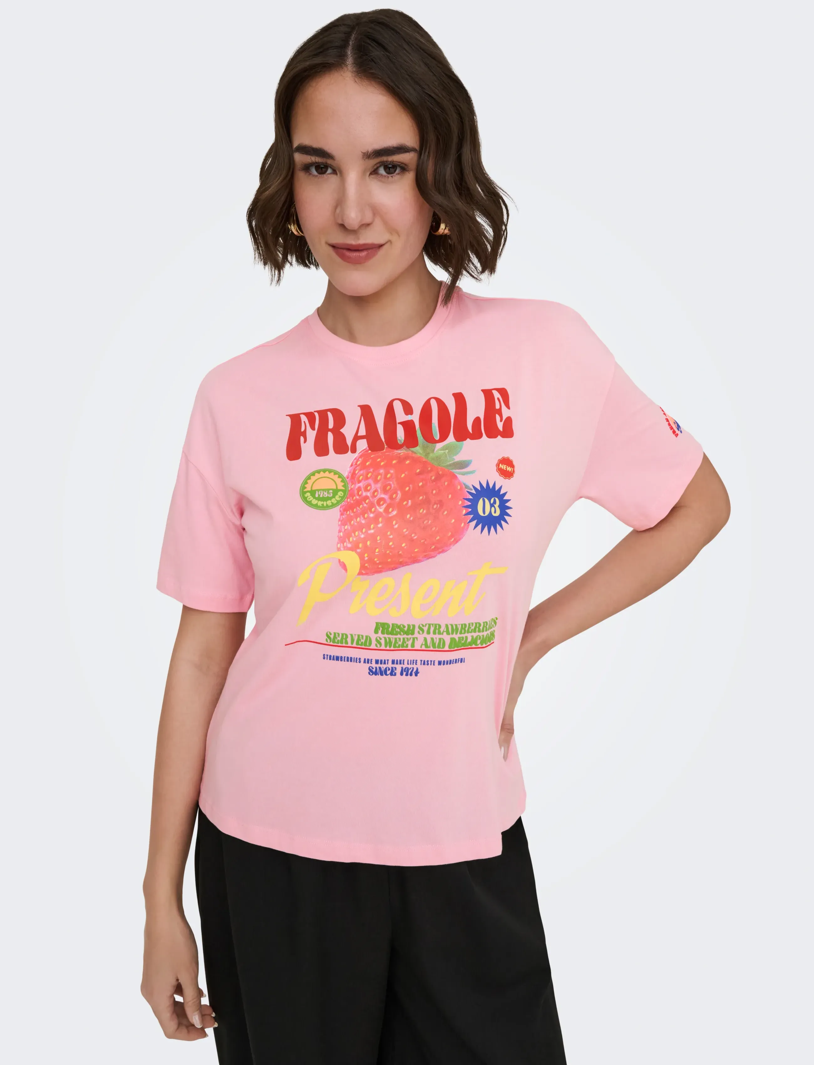 ONLY Onlbolette S/S Top Box Cc Jrs t-shirts dam – bild 6