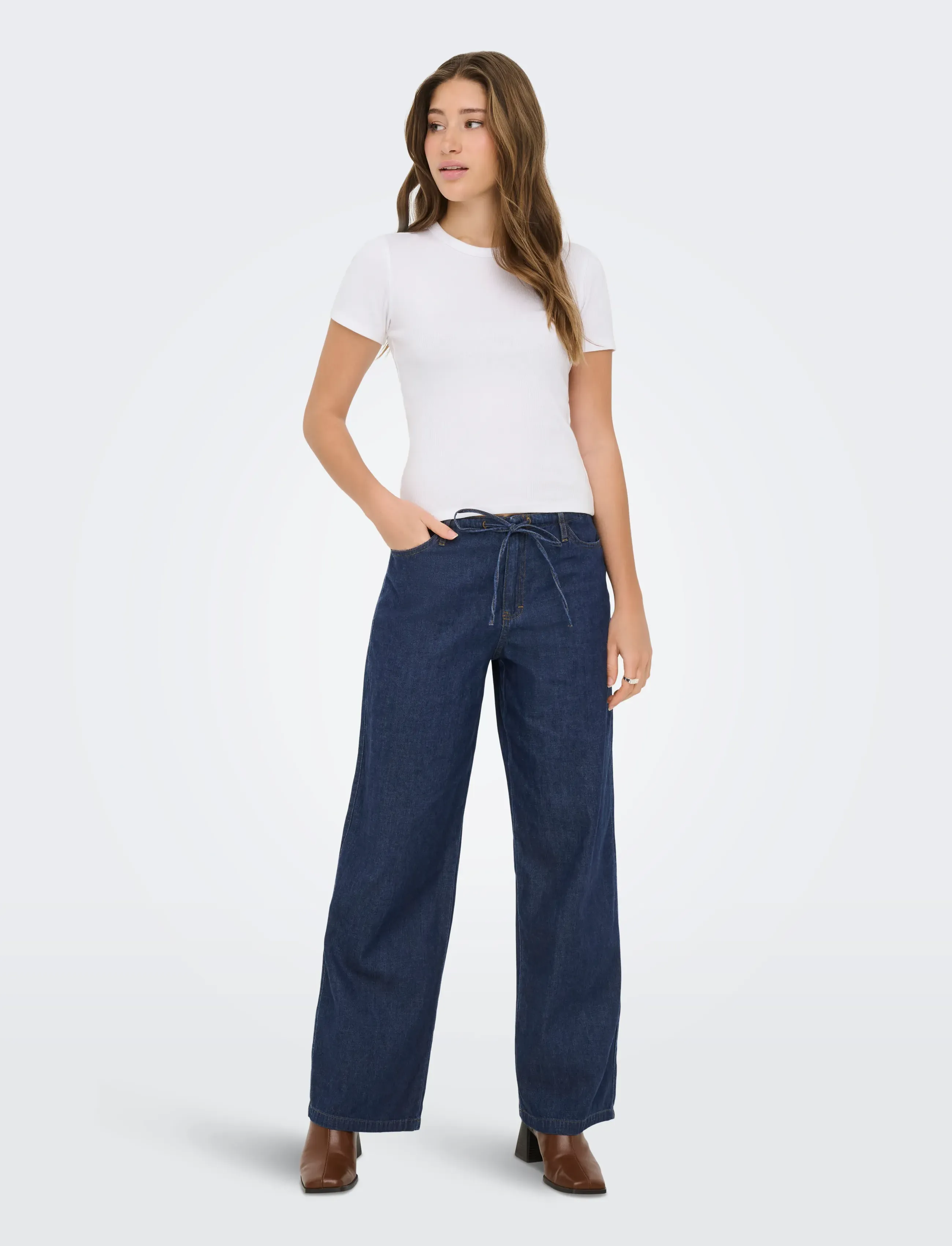 ONLY - ONLMERANO PANTS WVN - blue indigo - 4