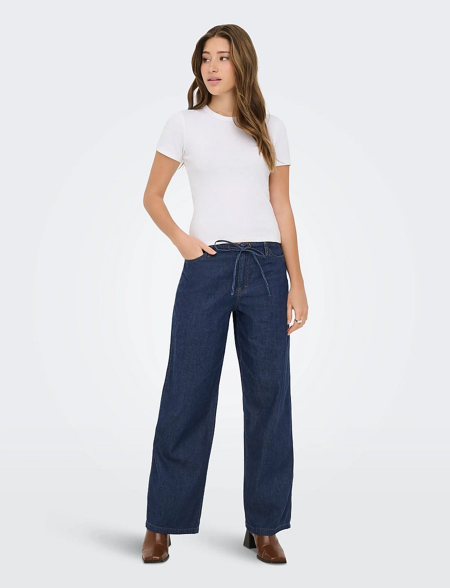 ONLY - ONLMERANO PANTS WVN - blue indigo - 4