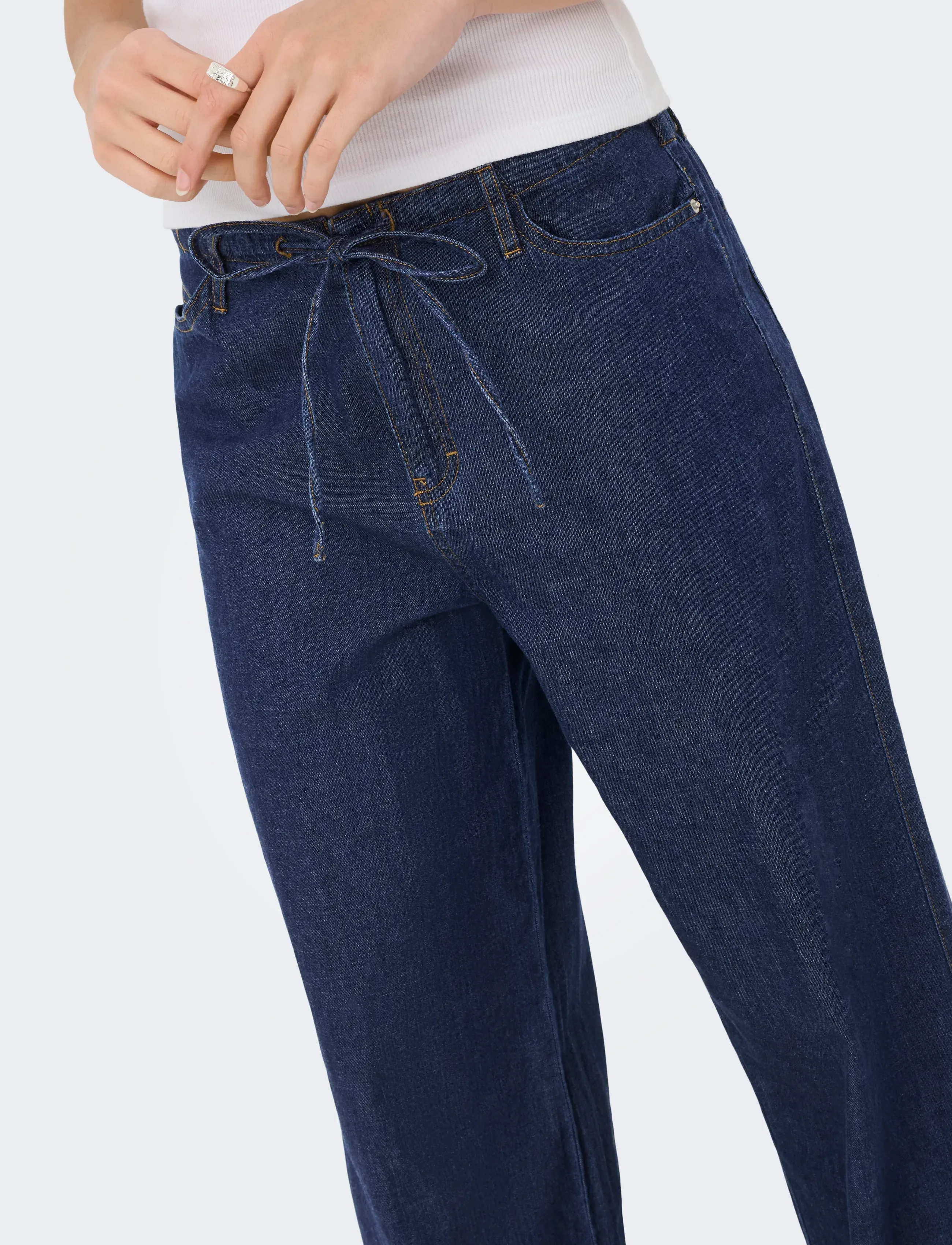 ONLY - ONLMERANO PANTS WVN - blue indigo - 5