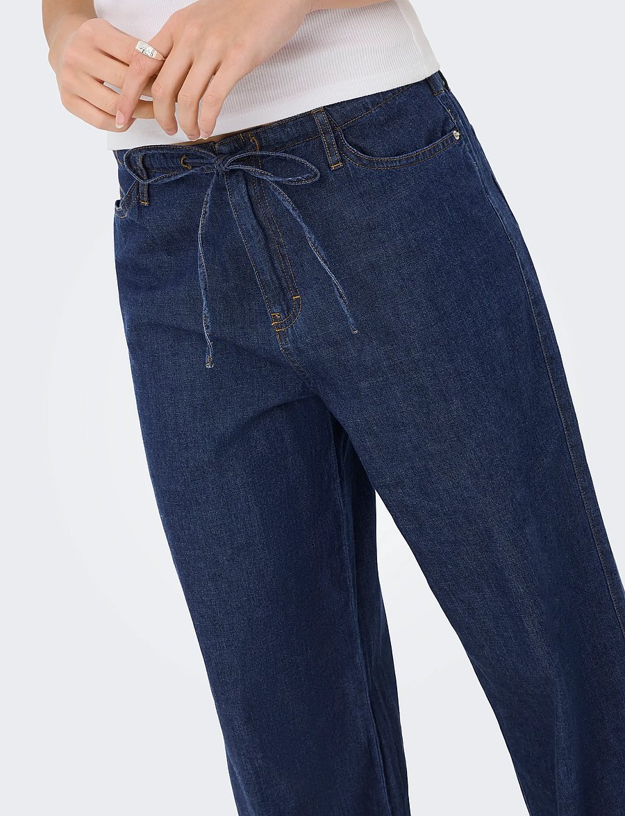 ONLY - ONLMERANO PANTS WVN - blue indigo - 5