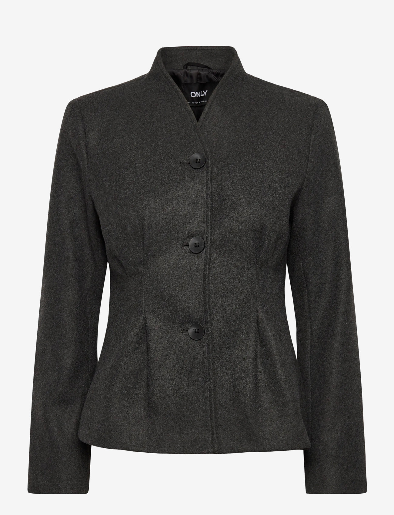 ONLY - ONLNANCY LIFE FITTED COAT OTW - tunna kappor - dark grey melange - 0