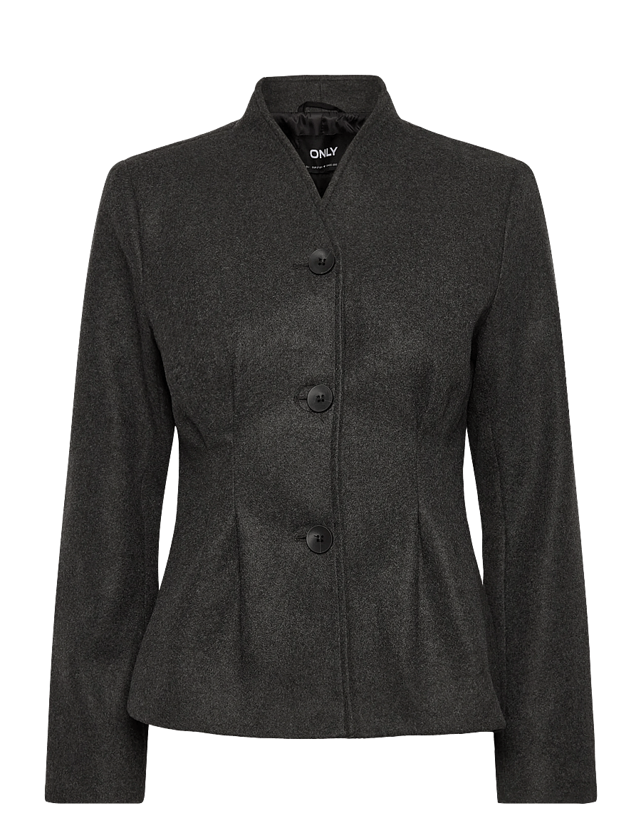 ONLY - ONLNANCY LIFE FITTED COAT OTW - kevadmantlid - dark grey melange - 0