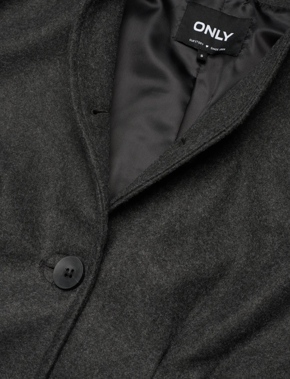 ONLY - ONLNANCY LIFE FITTED COAT OTW - lette frakker - dark grey melange - 2