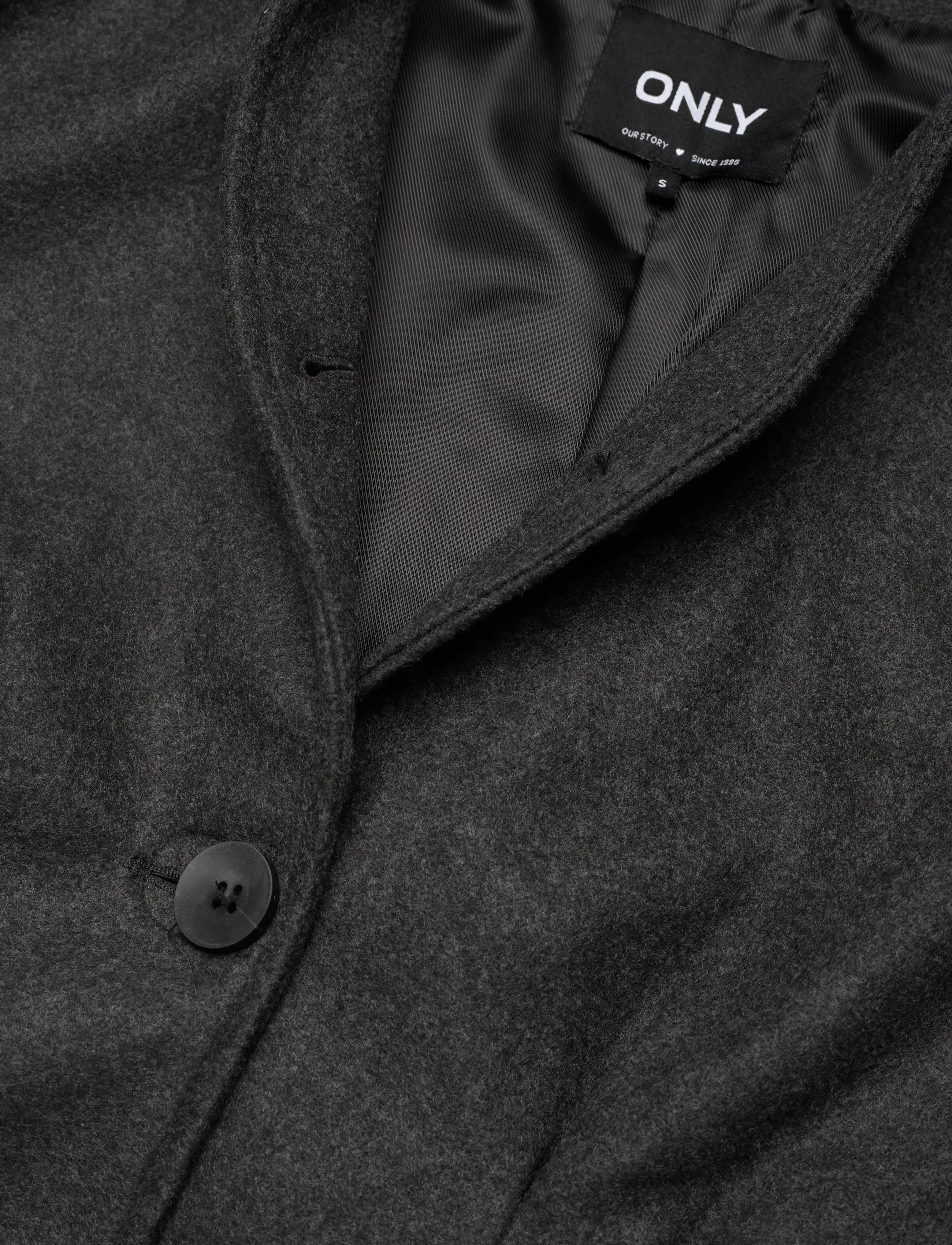 ONLY - ONLNANCY LIFE FITTED COAT OTW - kerged mantlid - dark grey melange - 2