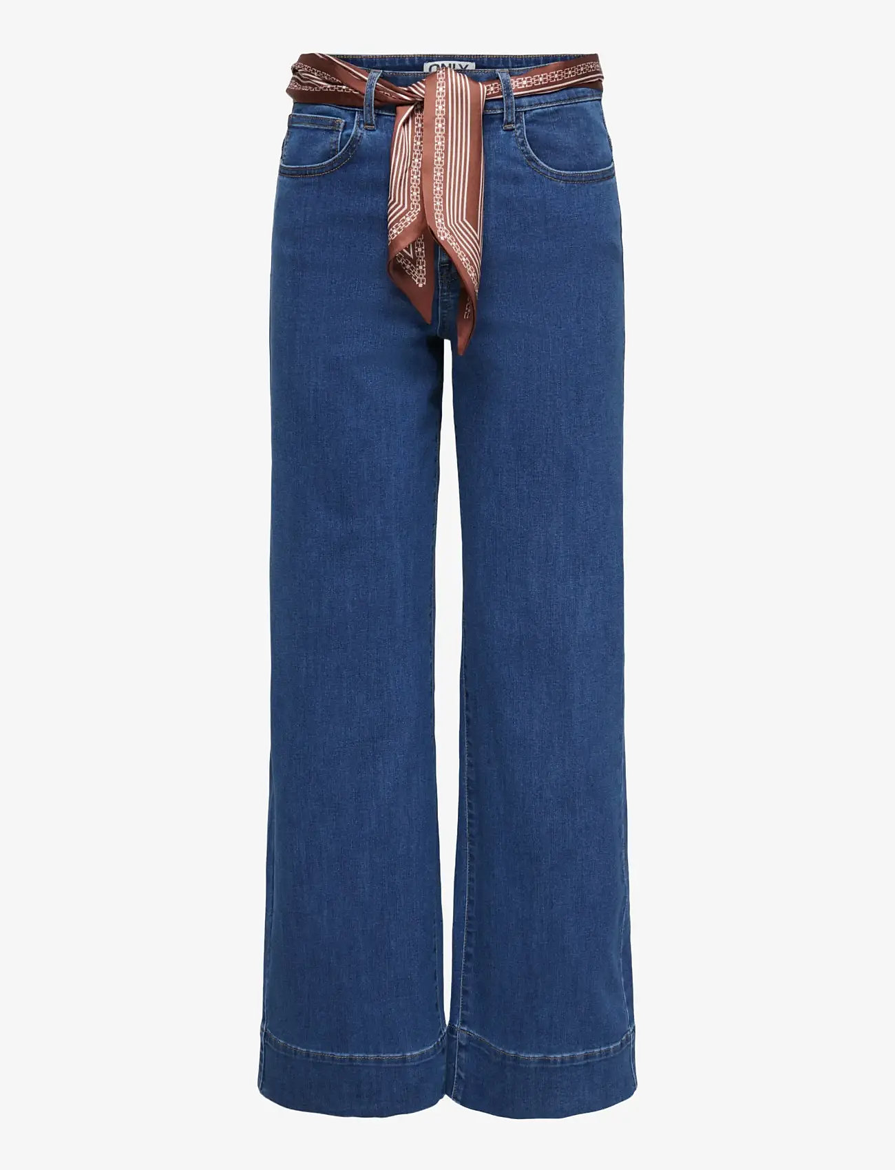 ONLY - ONLMADISON HW WIDE SCARF DNM GUA - vida jeans - medium blue denim - 1