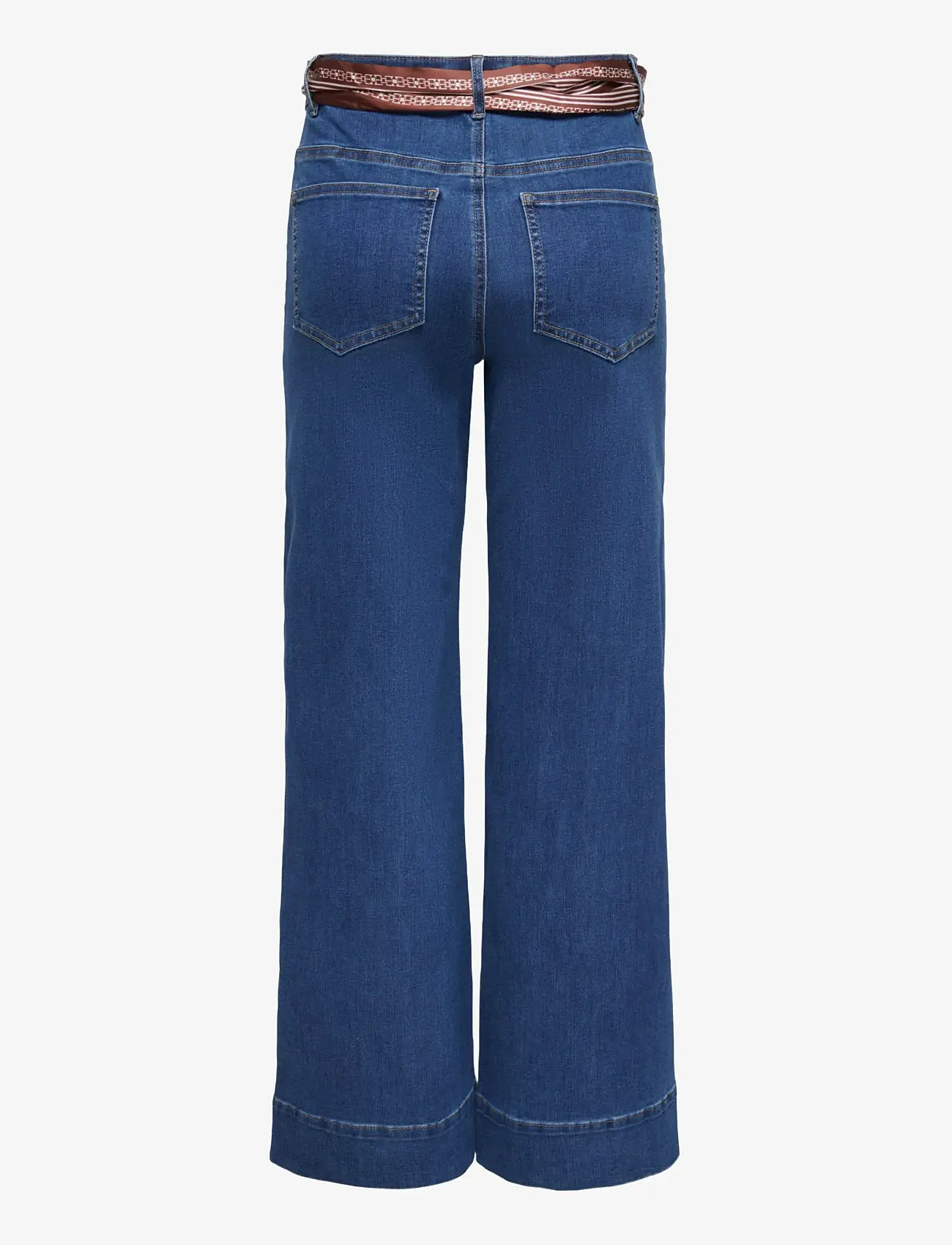 ONLY - ONLMADISON HW WIDE SCARF DNM GUA - vida jeans - medium blue denim - 2