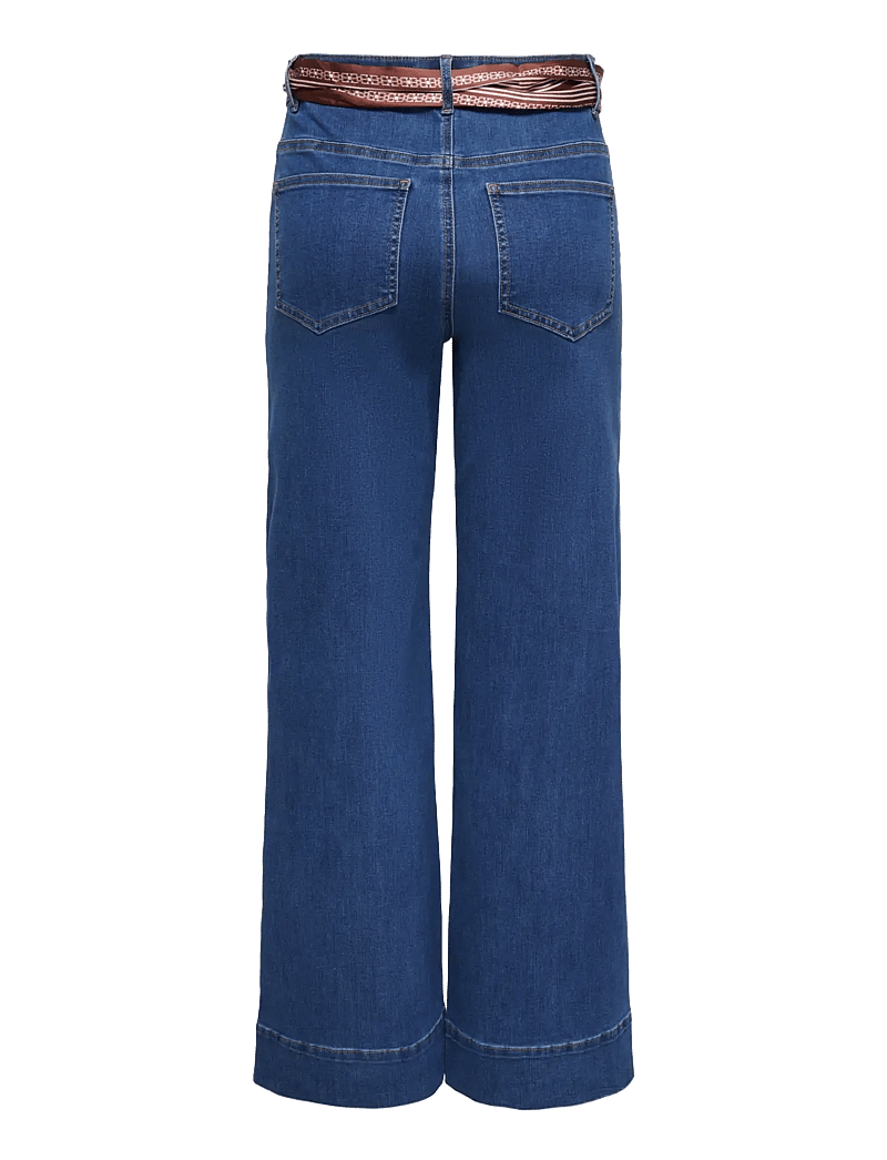ONLY - ONLMADISON HW WIDE SCARF DNM GUA - vida jeans - medium blue denim - 2