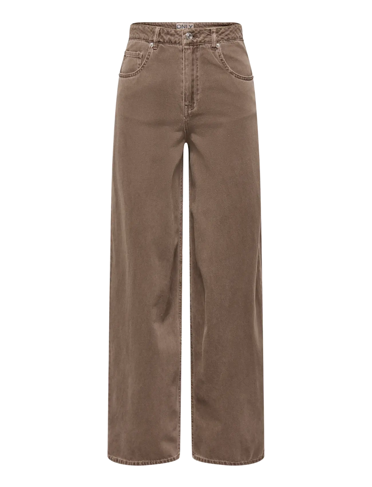 ONLY ONLTAYLOR-SILLA HW BARREL PANT PNT - ONLY - RAIN DRUM / brown