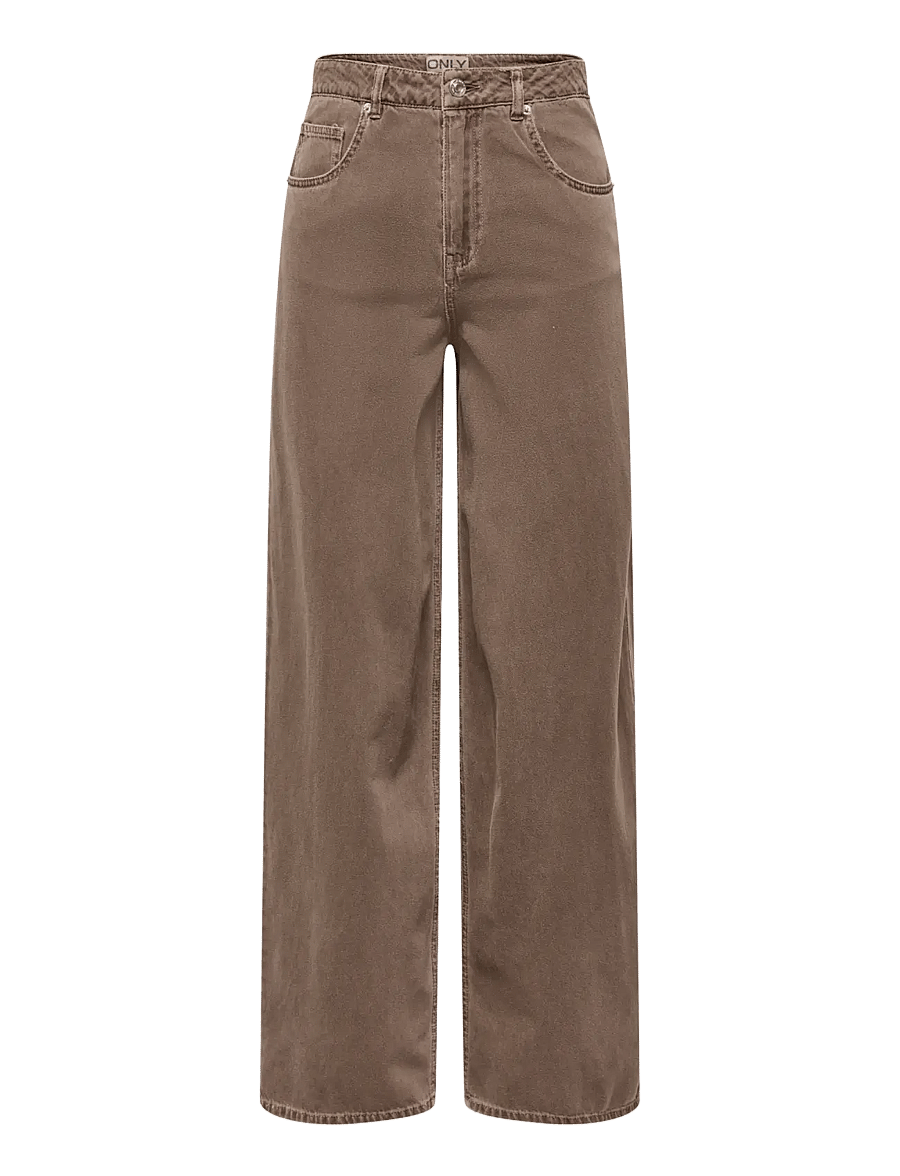 ONLY - ONLTAYLOR-SILLA HW BARREL PANT PNT - hosen mit weitem bein - rain drum - 0