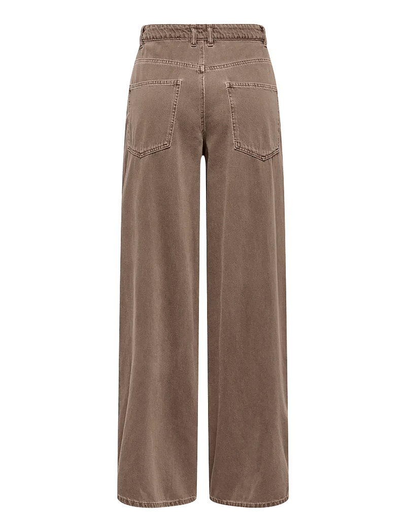 ONLY - ONLTAYLOR-SILLA HW BARREL PANT PNT - hosen mit weitem bein - rain drum - 1