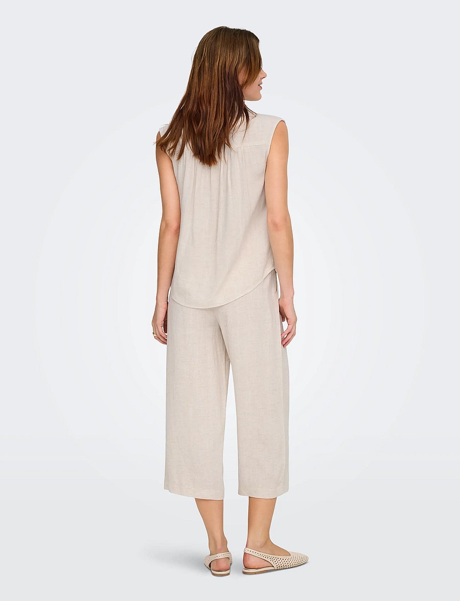 ONLY - ONLSIESTA S/L LINEN BL SHIRT PNT NOOS - leinenhemden - moonbeam - 3
