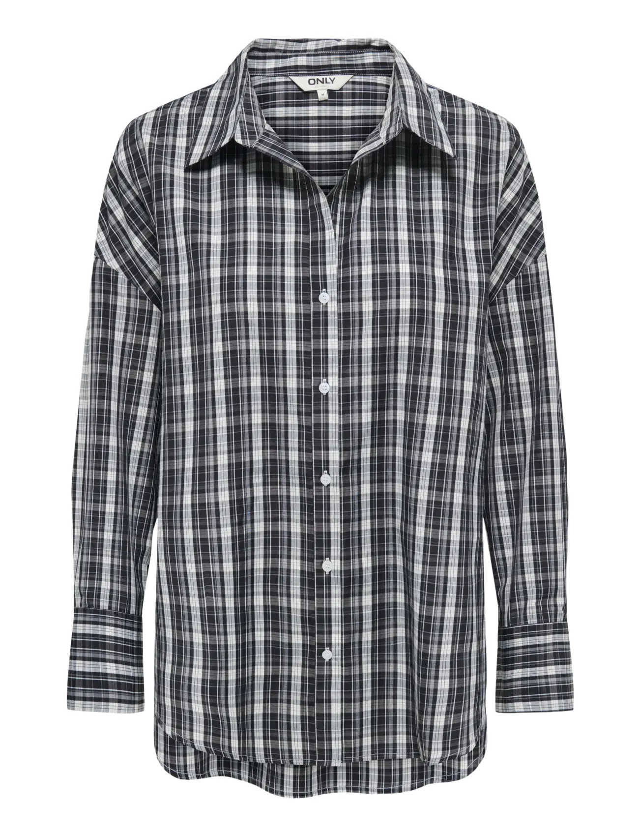 ONLY - ONLOREGON ALVA LS REG SHIRT NOOS WVN - langærmede skjorter - black - 1