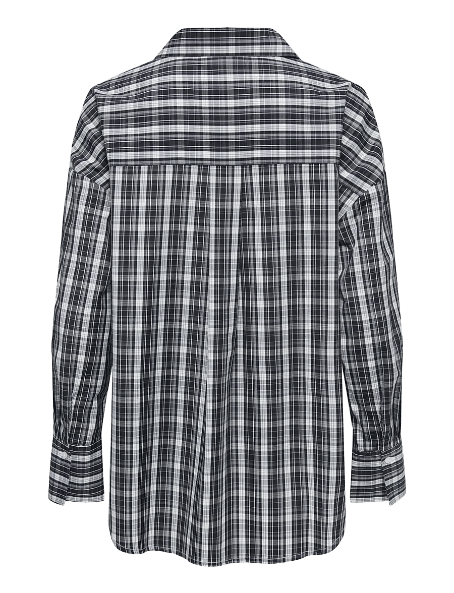 ONLY - ONLOREGON ALVA LS REG SHIRT NOOS WVN - langærmede skjorter - black - 2
