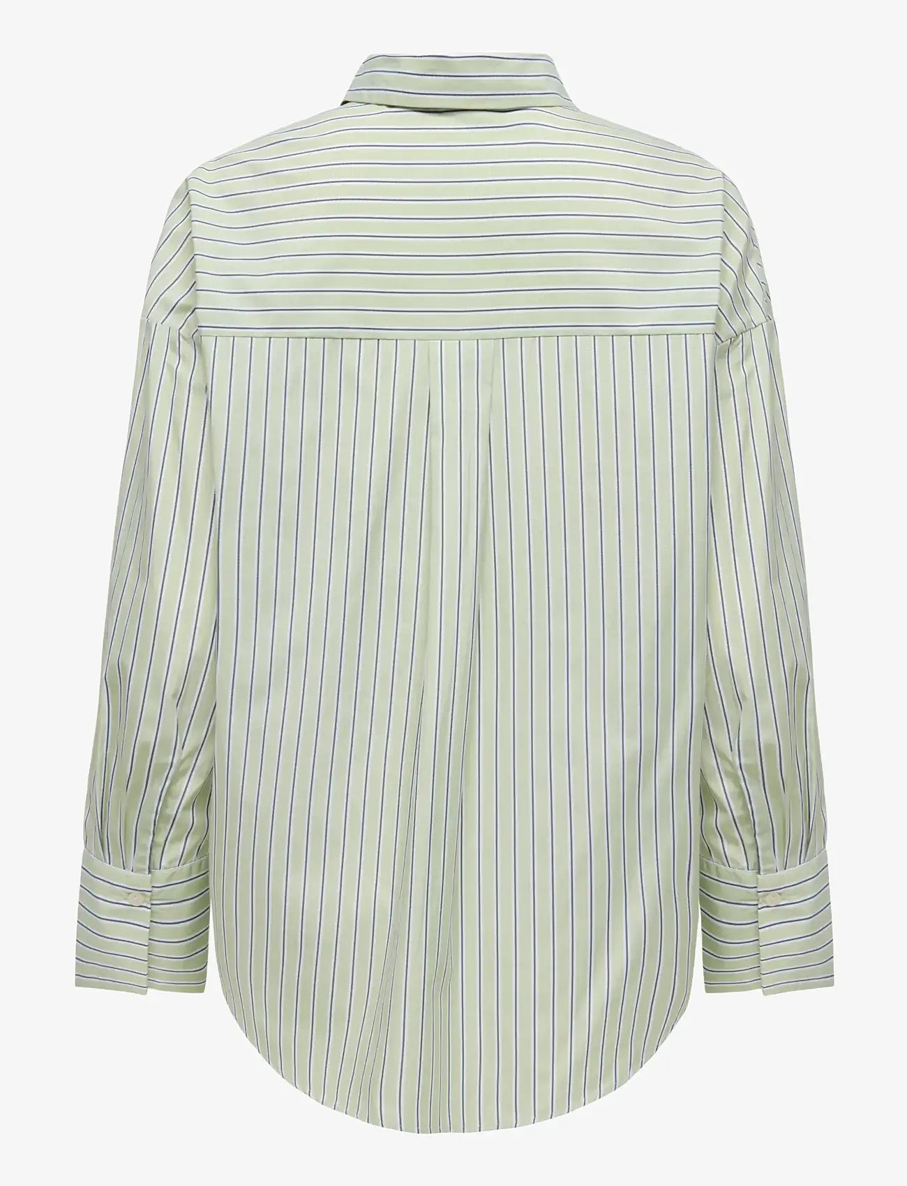ONLY - ONLOREGON ALVA LS REG SHIRT NOOS WVN - langærmede skjorter - celadon green - 2