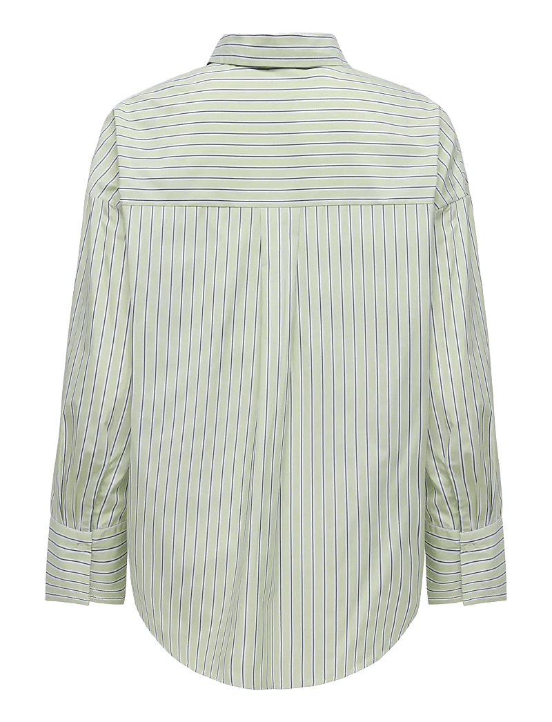ONLY - ONLOREGON ALVA LS REG SHIRT NOOS WVN - langærmede skjorter - celadon green - 2