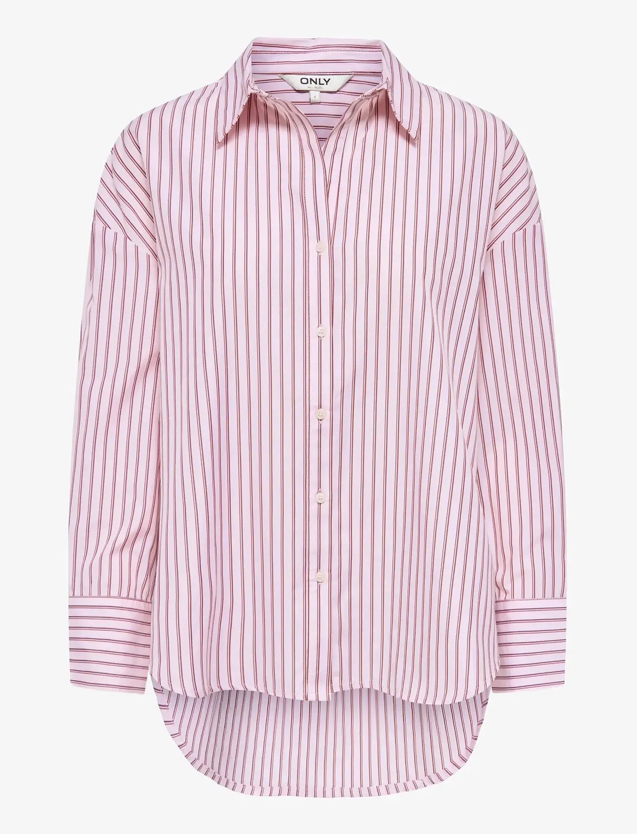 ONLY - ONLOREGON ALVA LS REG SHIRT NOOS WVN - langærmede skjorter - fuchsia pink - 1