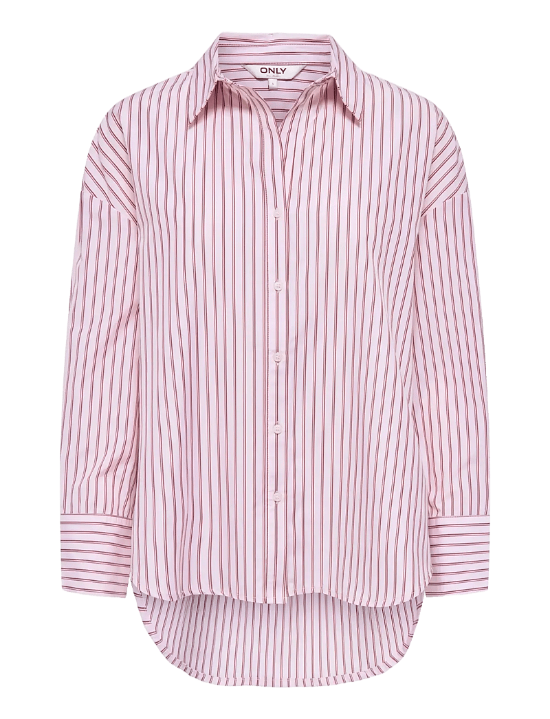 ONLY - ONLOREGON ALVA LS REG SHIRT NOOS WVN - langærmede skjorter - fuchsia pink - 1
