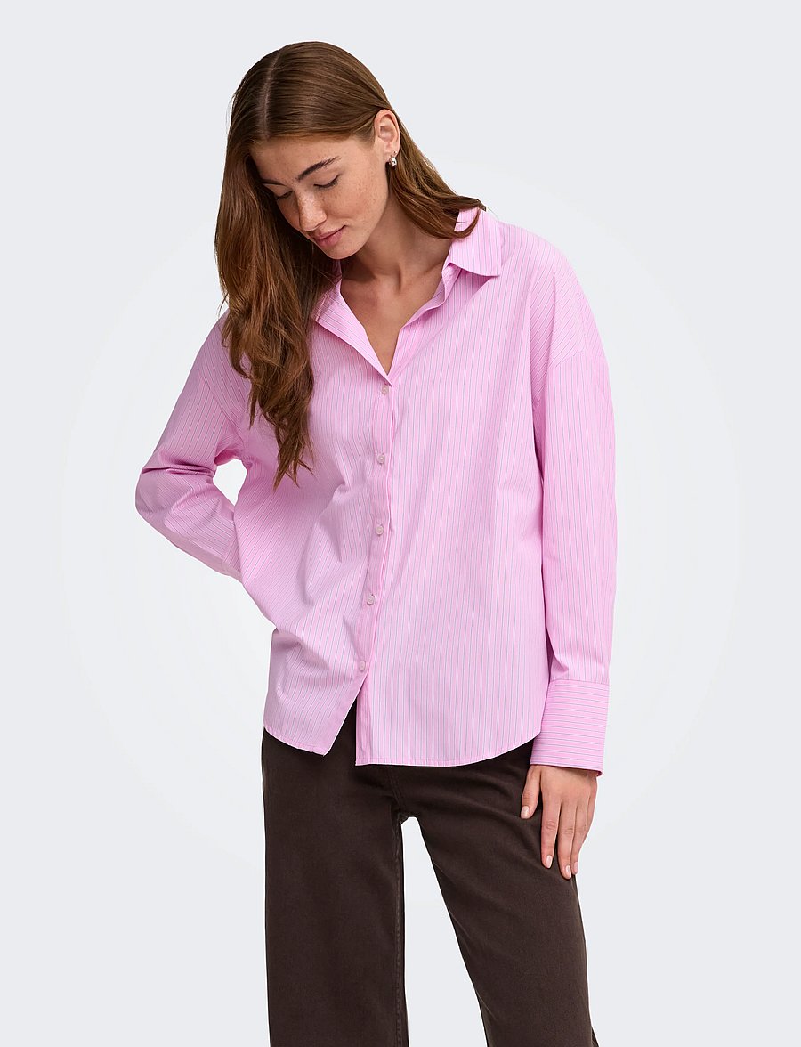 ONLY - ONLOREGON ALVA LS REG SHIRT NOOS WVN - langärmlige hemden - lilac sachet - 0