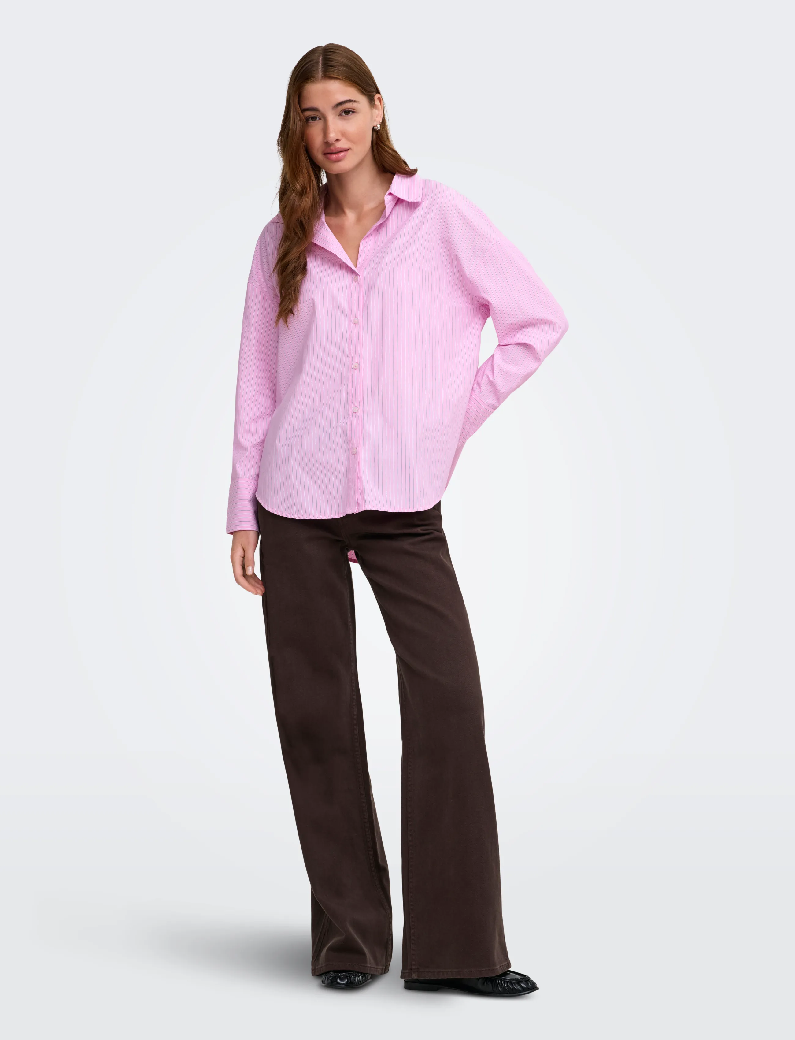 ONLY - ONLOREGON ALVA LS REG SHIRT NOOS WVN - langärmlige hemden - lilac sachet - 4