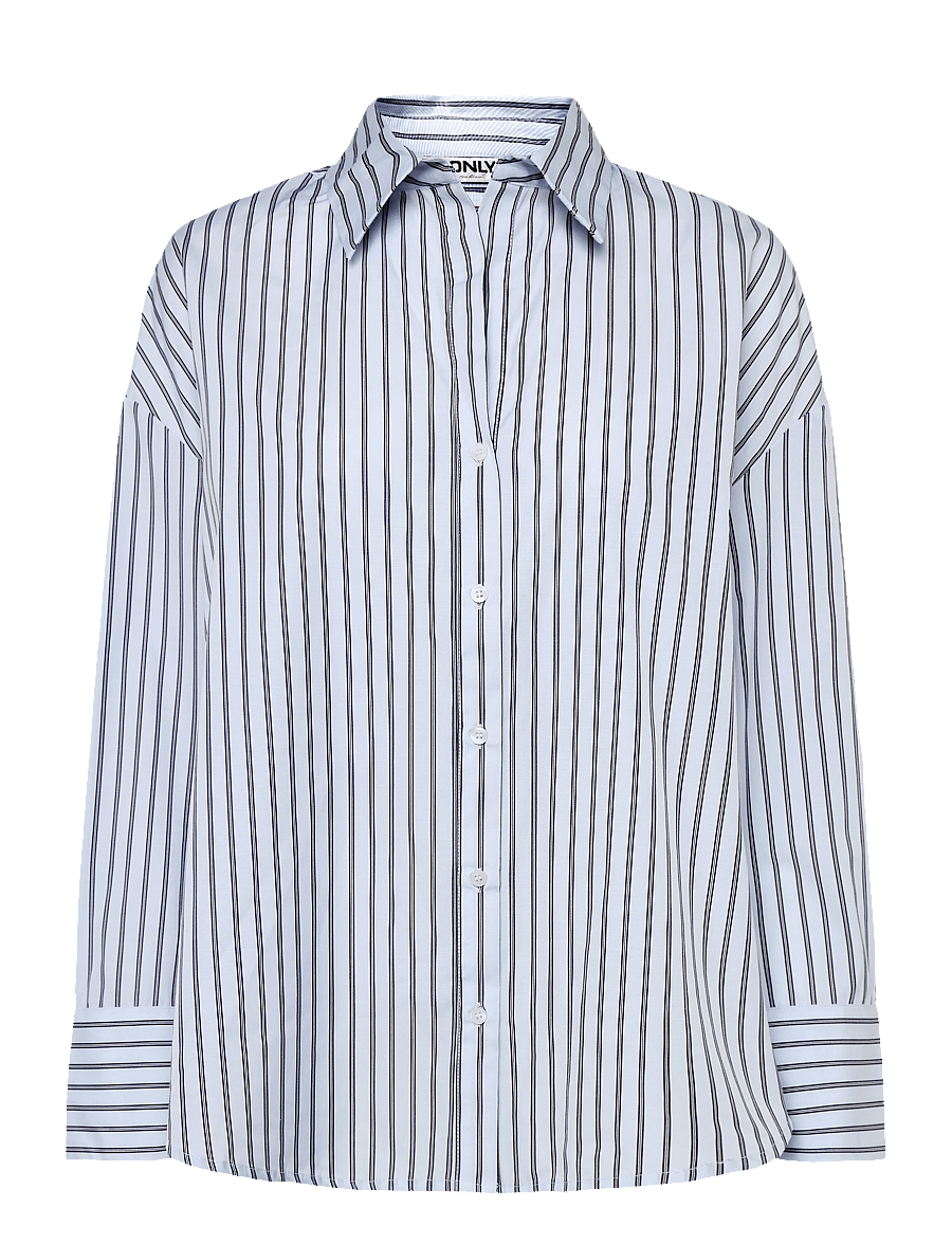 ONLY - ONLOREGON ALVA LS REG SHIRT NOOS WVN - pikkade varrukatega särgid - navy peony - 0