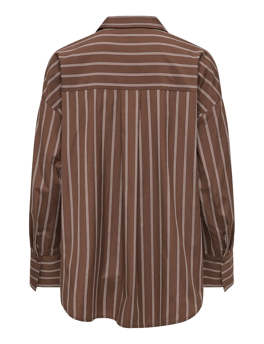 ONLY - ONLOREGON ALVA LS REG SHIRT NOOS WVN - langärmlige hemden - potting soil - 2