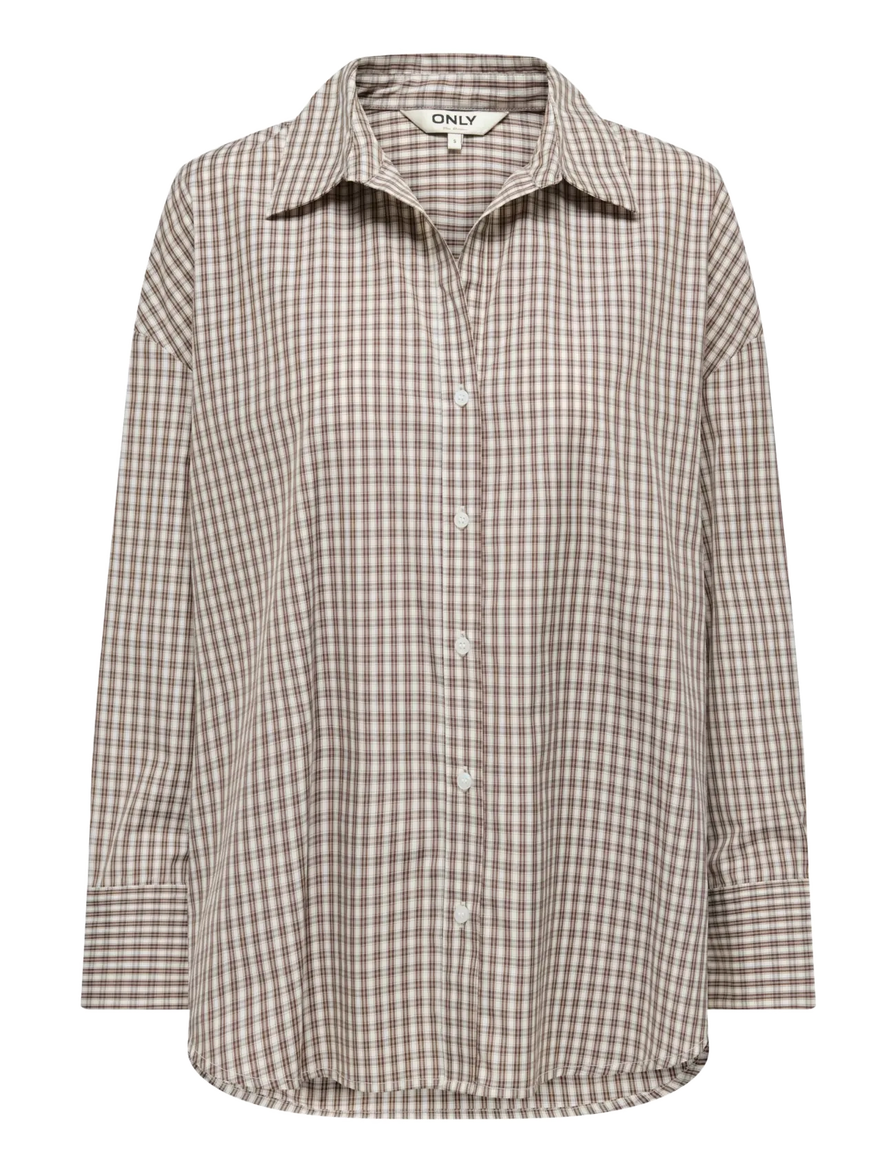 ONLY ONLOREGON ALVA LS REG SHIRT NOOS WVN - Only - SANDSHELL / beige