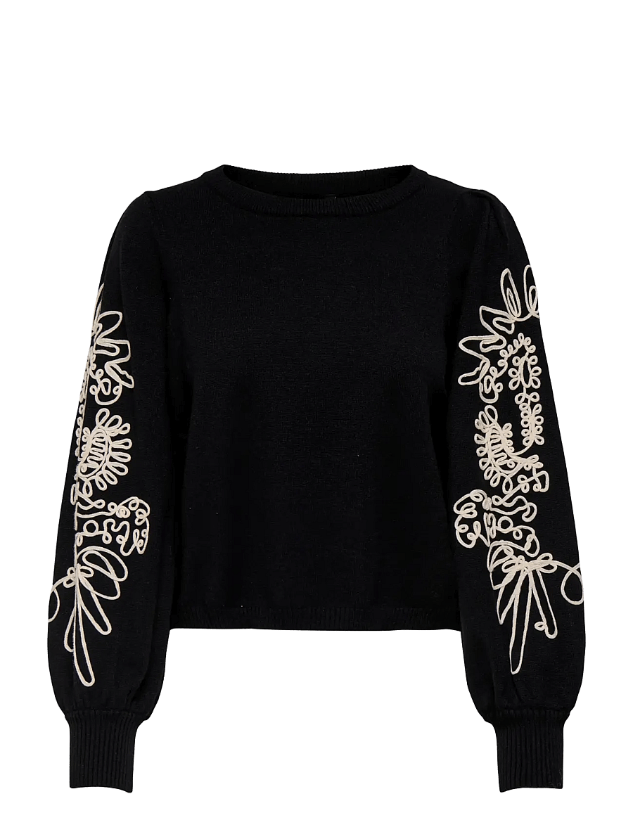 ONLY - ONLMAGNOLIA LS DETAIL PULLOVER KNT - pullover - black - 1