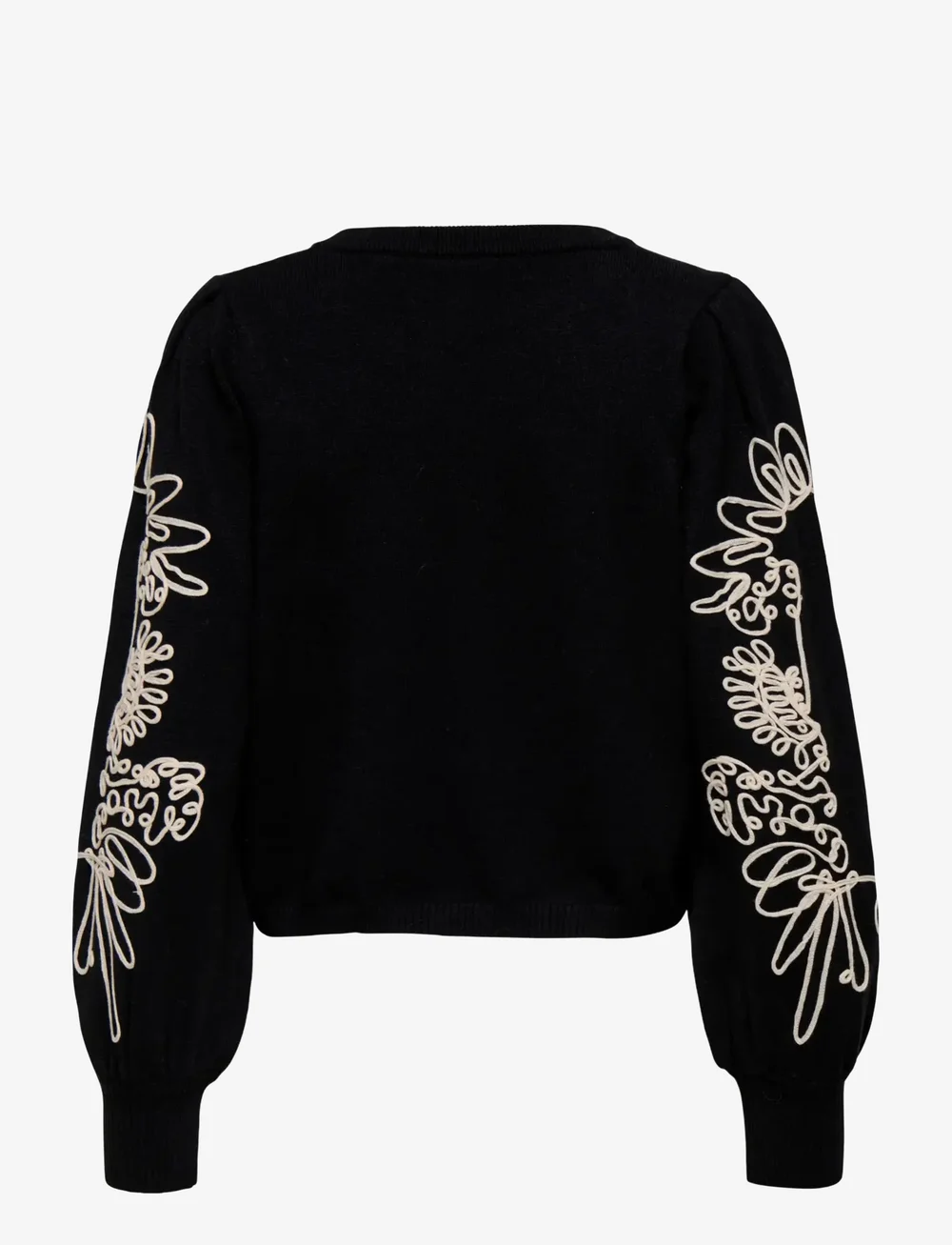 ONLY - ONLMAGNOLIA LS DETAIL PULLOVER KNT - striktrøjer - black - 1